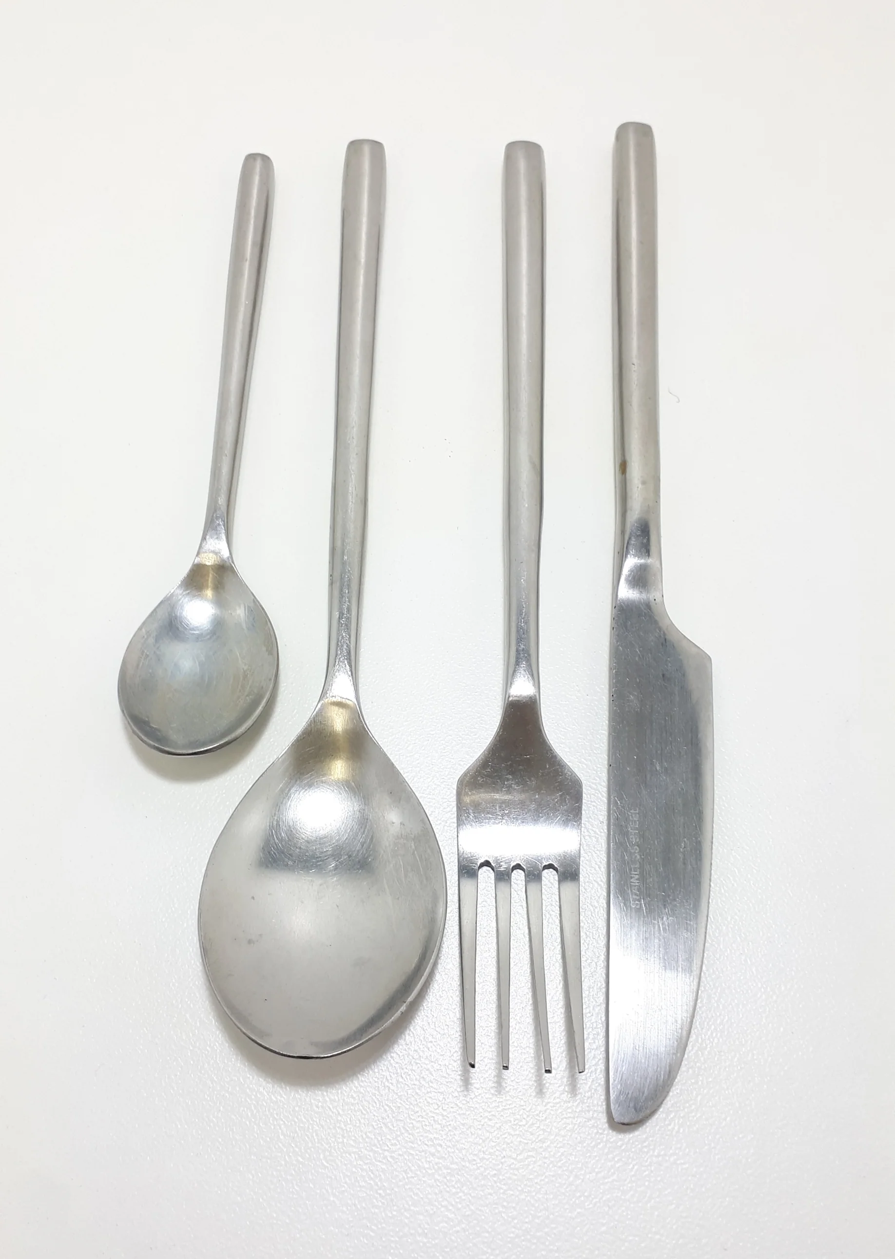 12 Piece Part Stainless Steel Cutlery Set – Modernist Style - Image 3