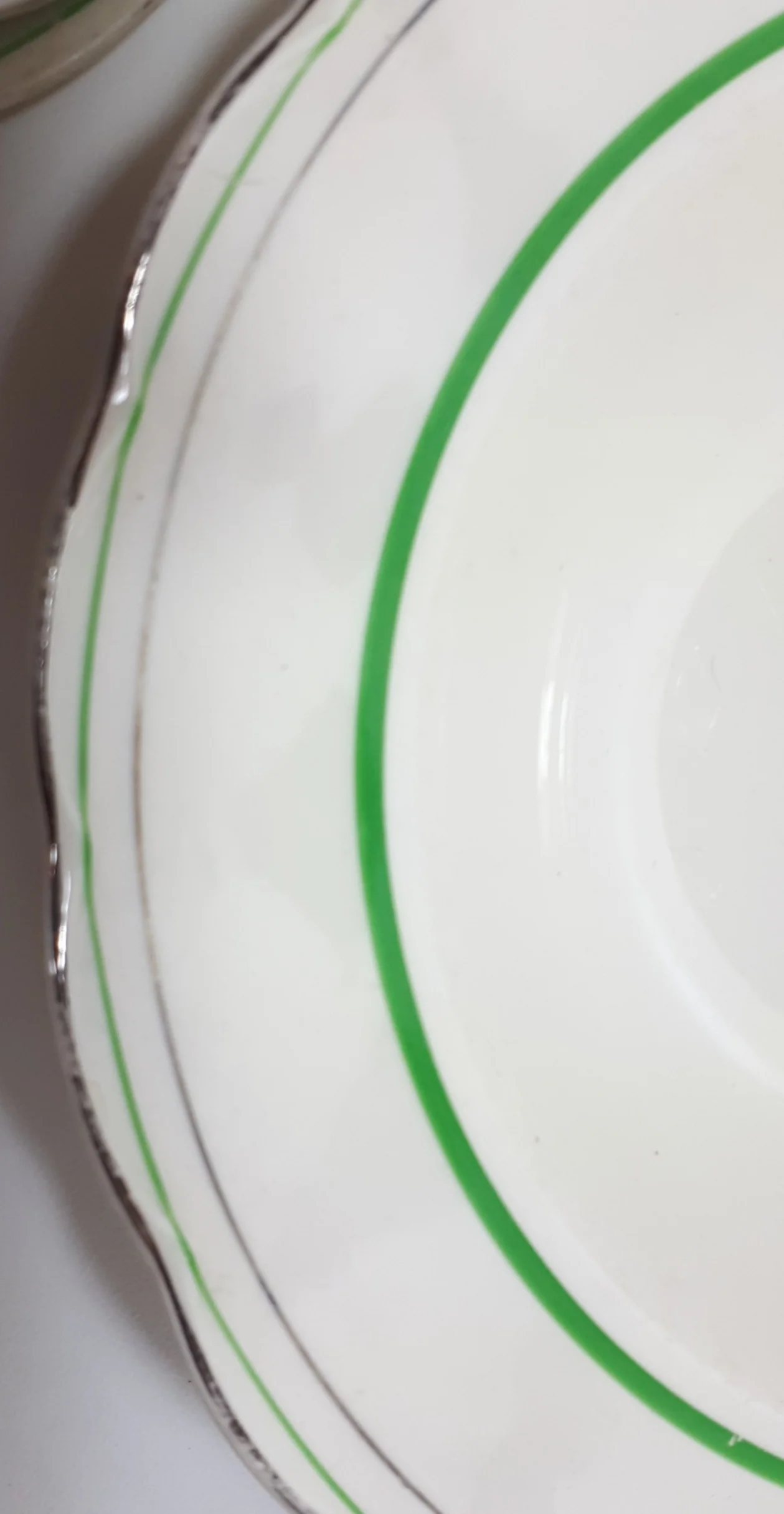12 Piece Vintage (1936-1954) W.H. Grindley & Co., Tunstall, Dinner Service For 2 People - Deco Ware Creampetal - Bolton Pattern - Image 3