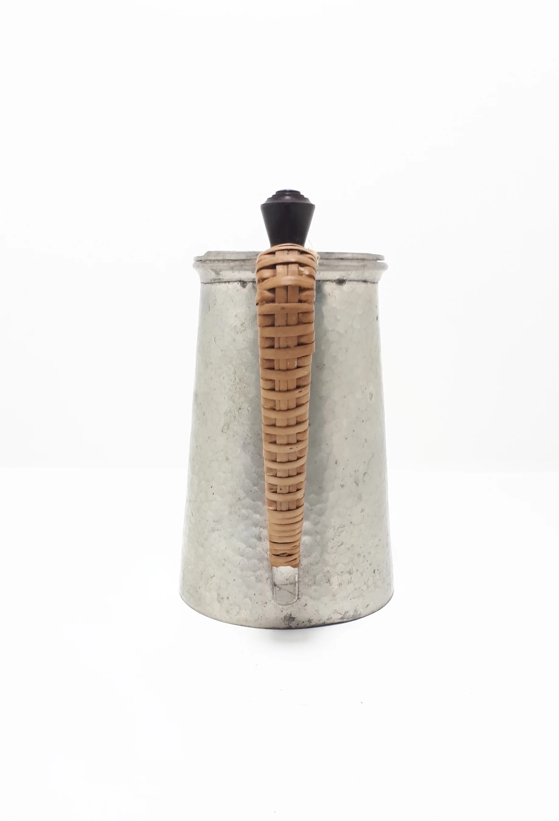 1926-1939 Vintage Craftsman (Viners of Sheffield) Hammered Metal Pewter Hot Water Pot - Image 4