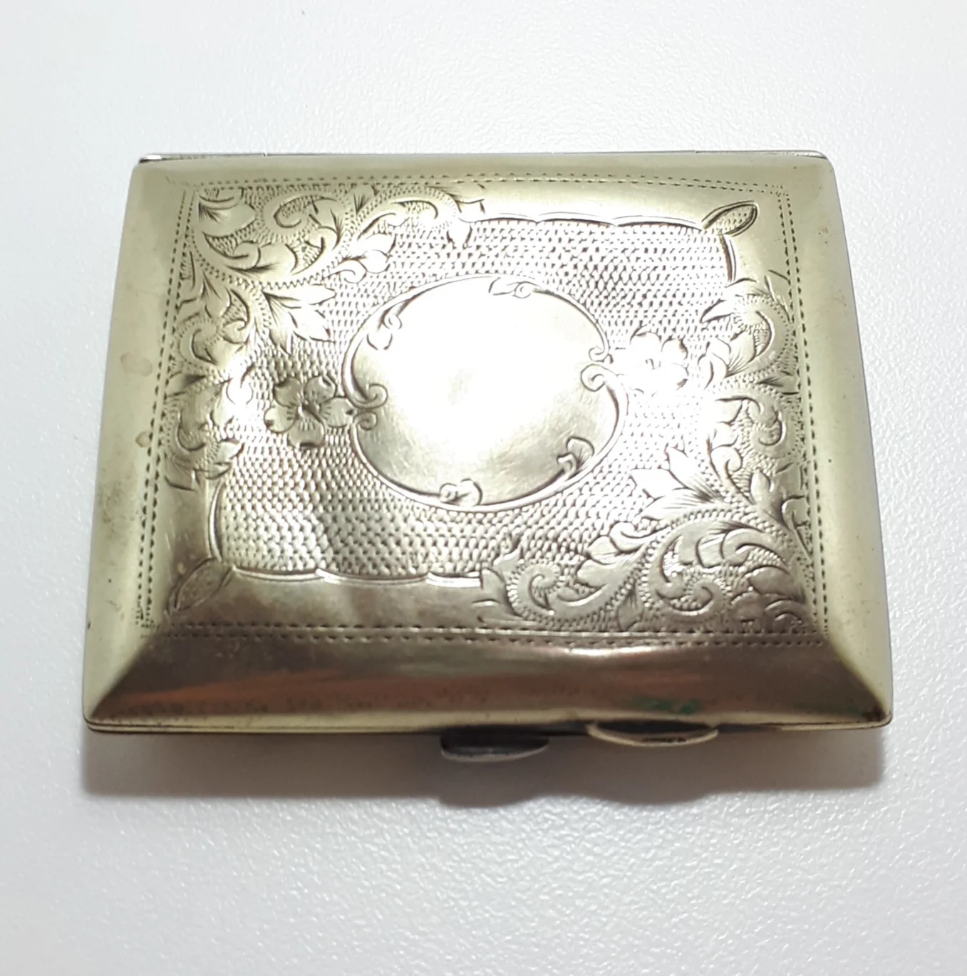 1930’s-1940’s Small Machine Tooled Silver Plated G.E.A. EPNS Calling Card Case