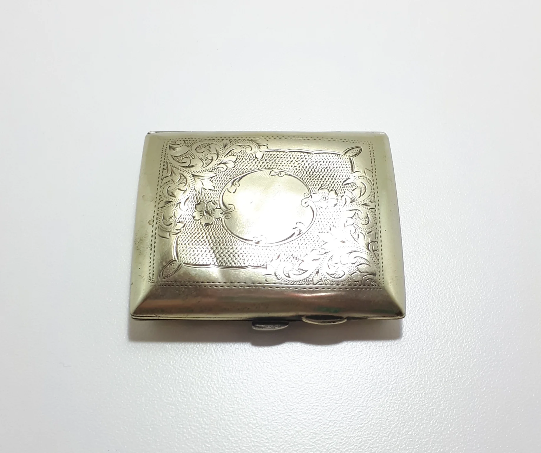 1930’s-1940’s Small Machine Tooled Silver Plated G.E.A. EPNS Calling Card Case - Image 2