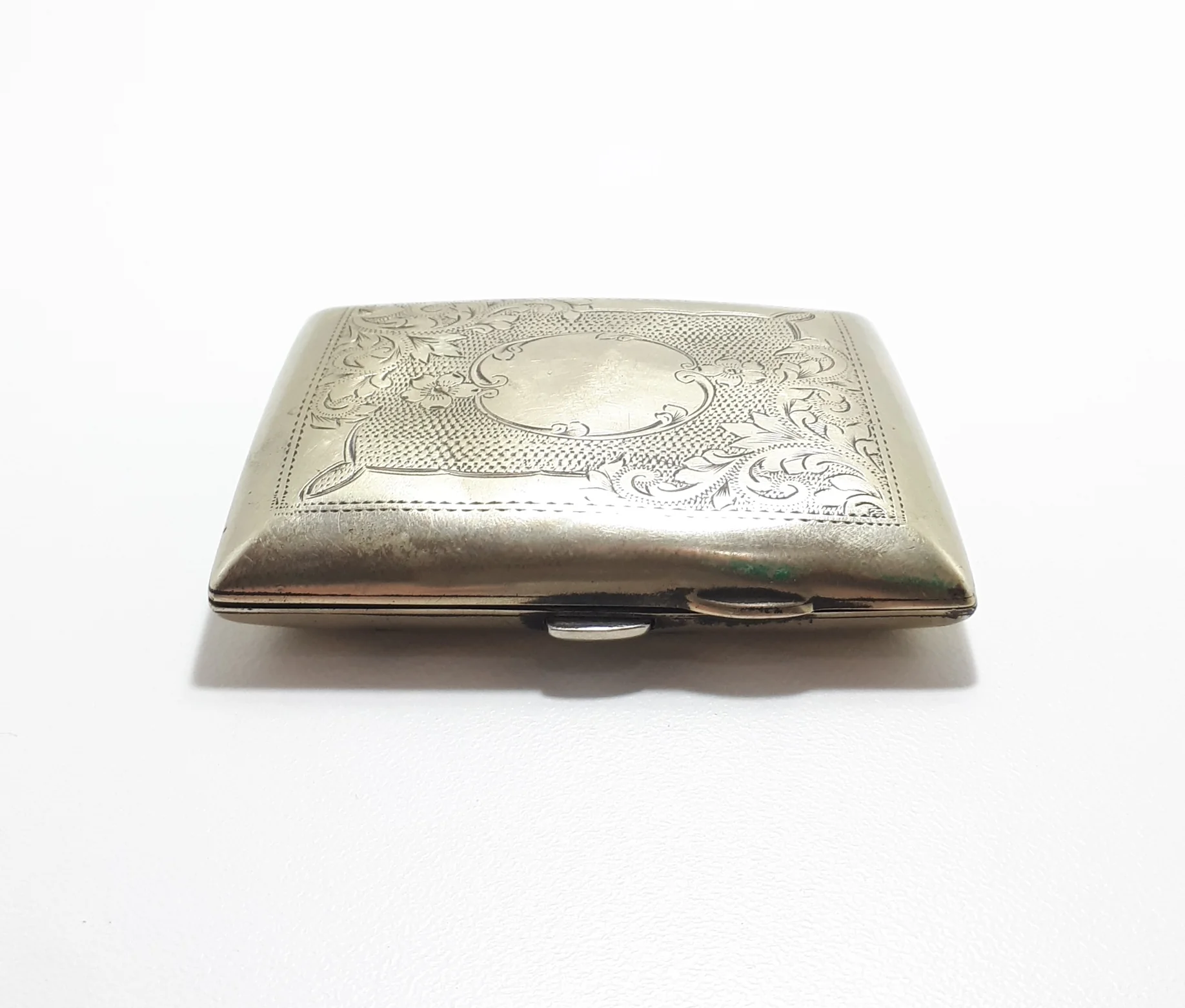 1930’s-1940’s Small Machine Tooled Silver Plated G.E.A. EPNS Calling Card Case - Image 3
