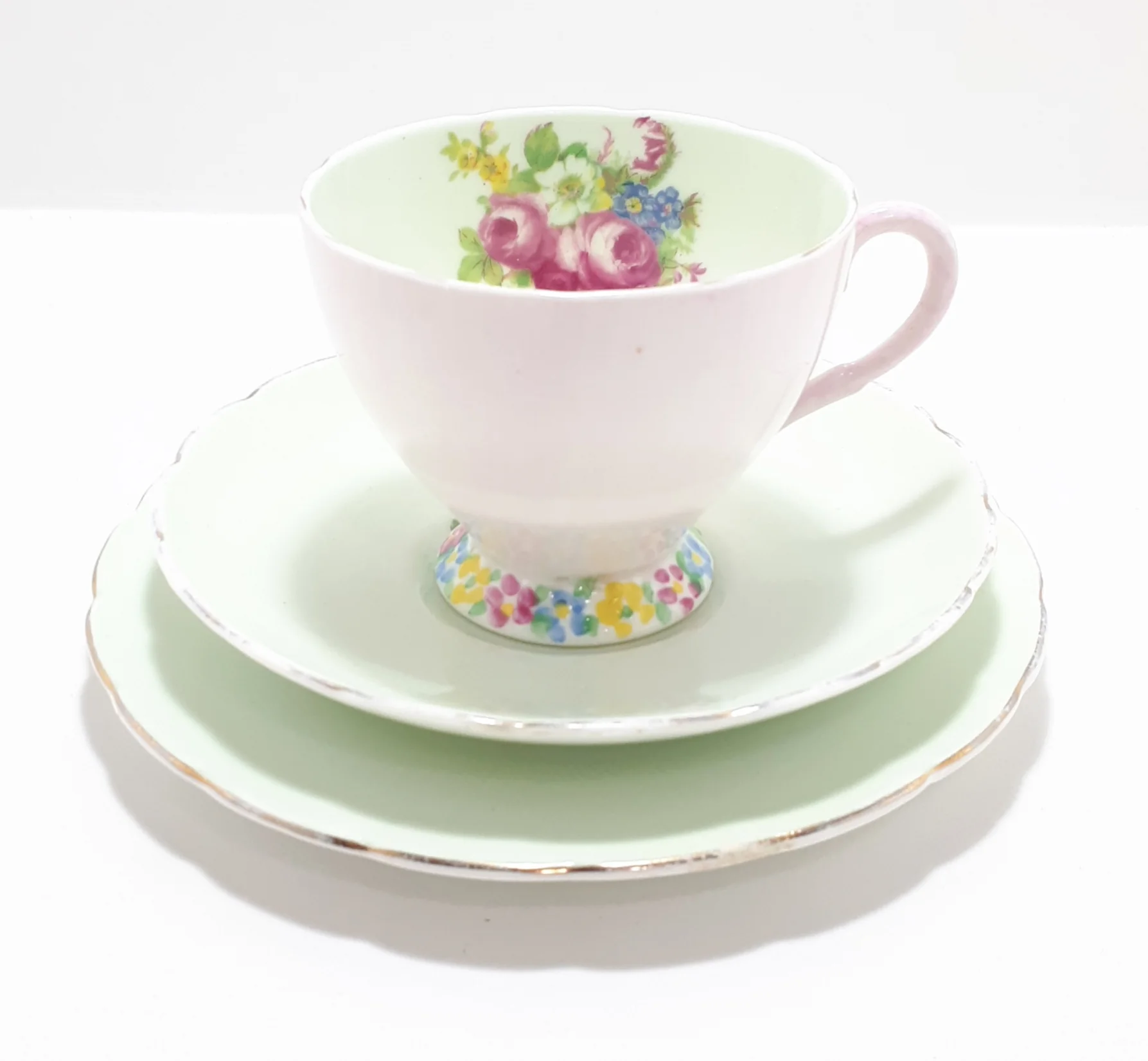 1930’s Foley Bone China Tea Trio - Pattern V2089
