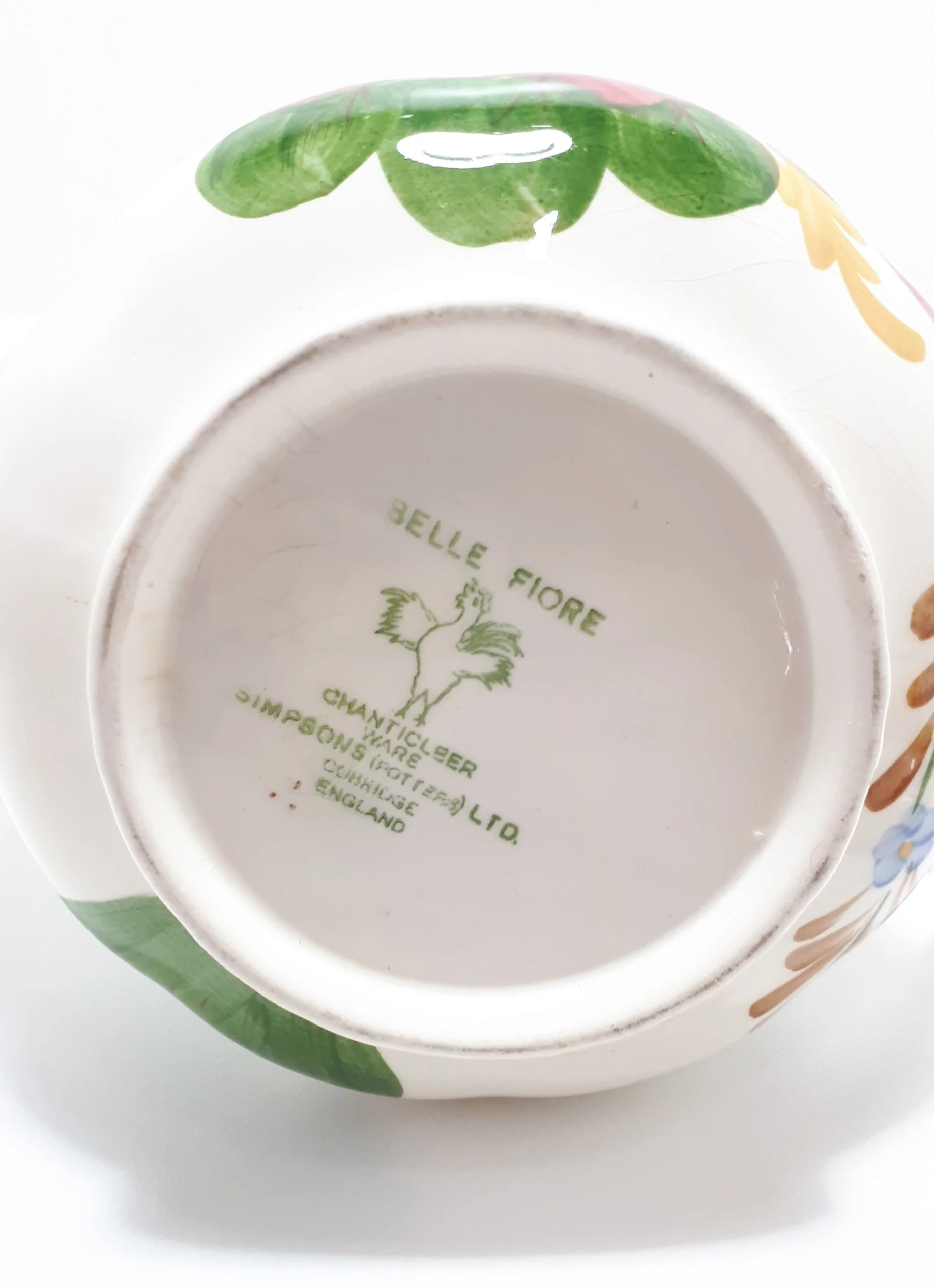 1940's - 1950's Simpsons Potters Ltd. Belle Fiore Patterned Chanticleer Ware Tea Pot - Image 7