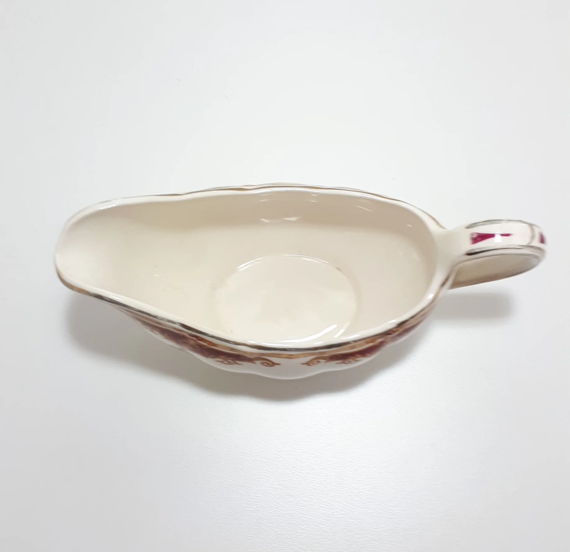 1950's Fine Porcelain Grindley Creampetal Range, Rosemary Pattern Gravy / Sauce Boat - Image 6