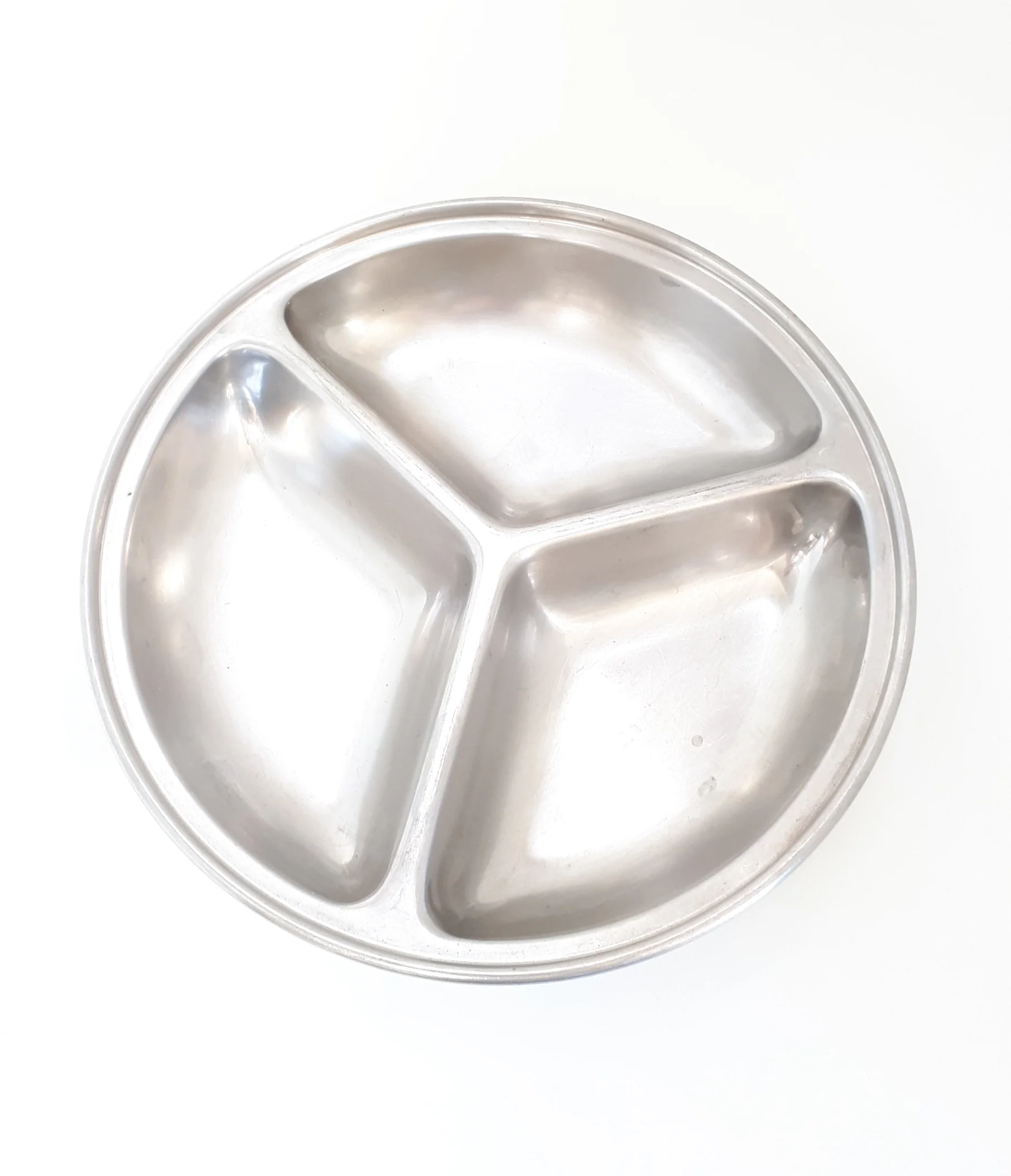 3-Division Stainless Steel Serving Dish - Image 2