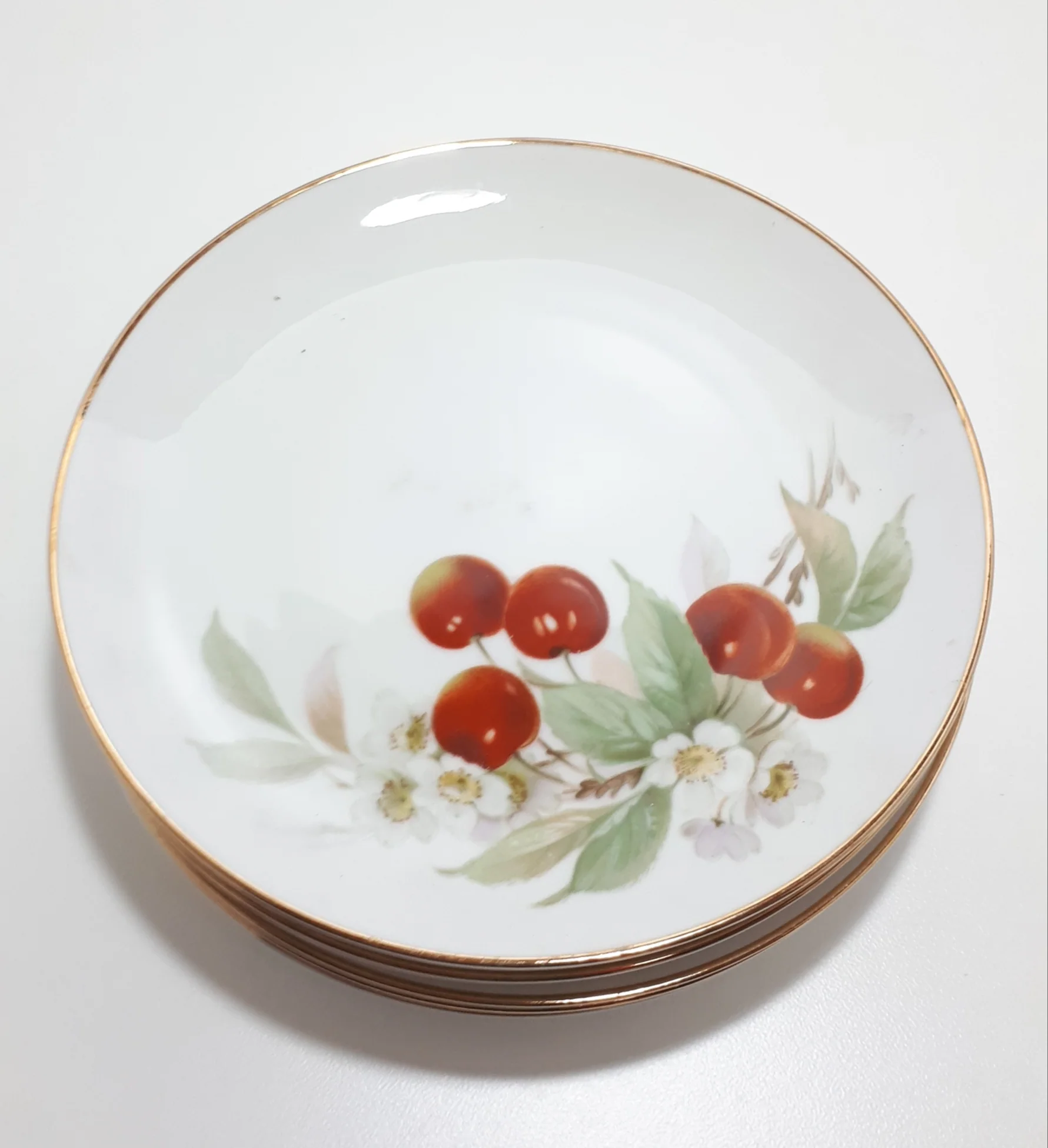 5 Piece Hutschenreuter (1960-1970's) German Fine Porcelain Plates - Image 7