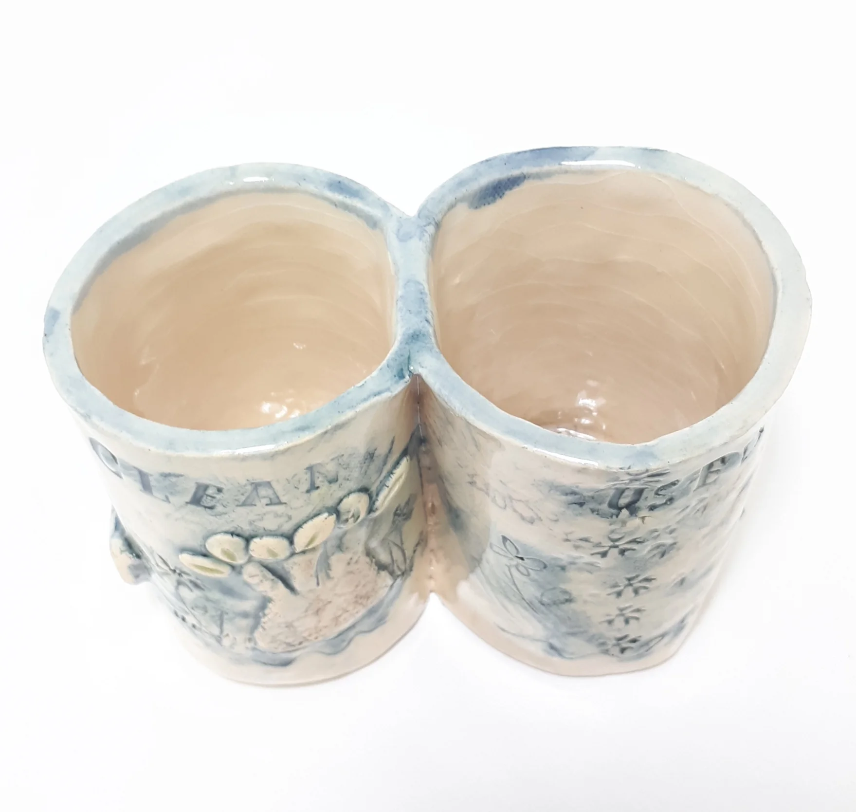Adorable Handmade Pottery Tea Spoon Holder – Clean & Used - Image 5