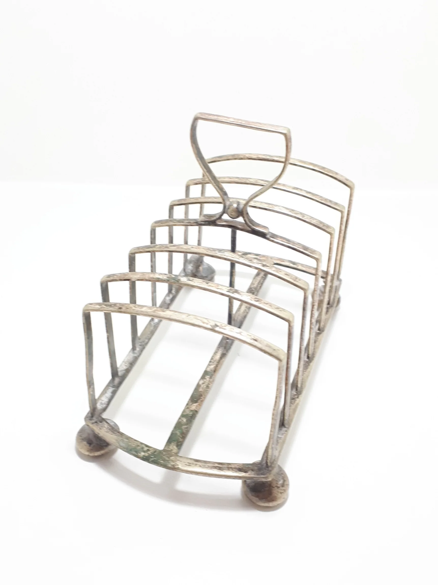 Antique (Pre 1925) Silver Plated Art Deco Atkin Brothers, Sheffield 6-Slice Toast Rack - Image 3