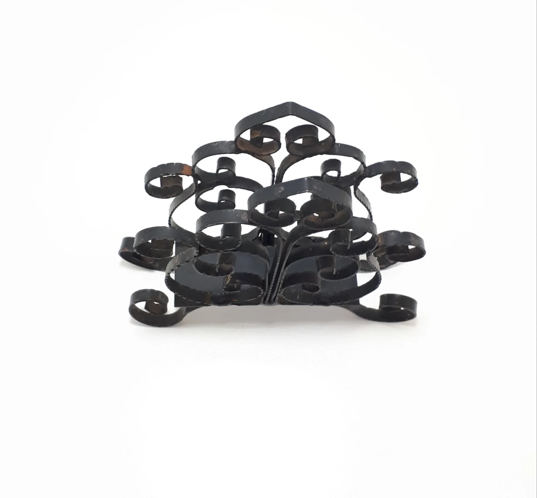 Black Wrought Iron Serviette Holder / Stand - Image 3