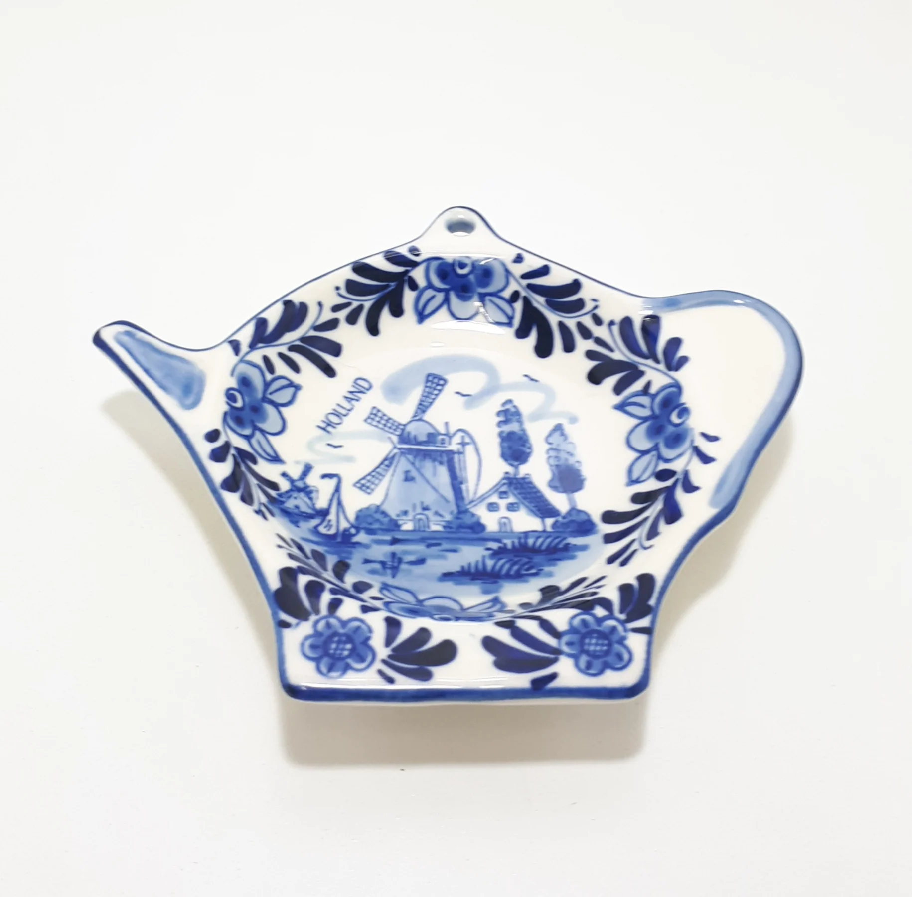 Blue Delft Dutch Porcelain Tea Bag Rest