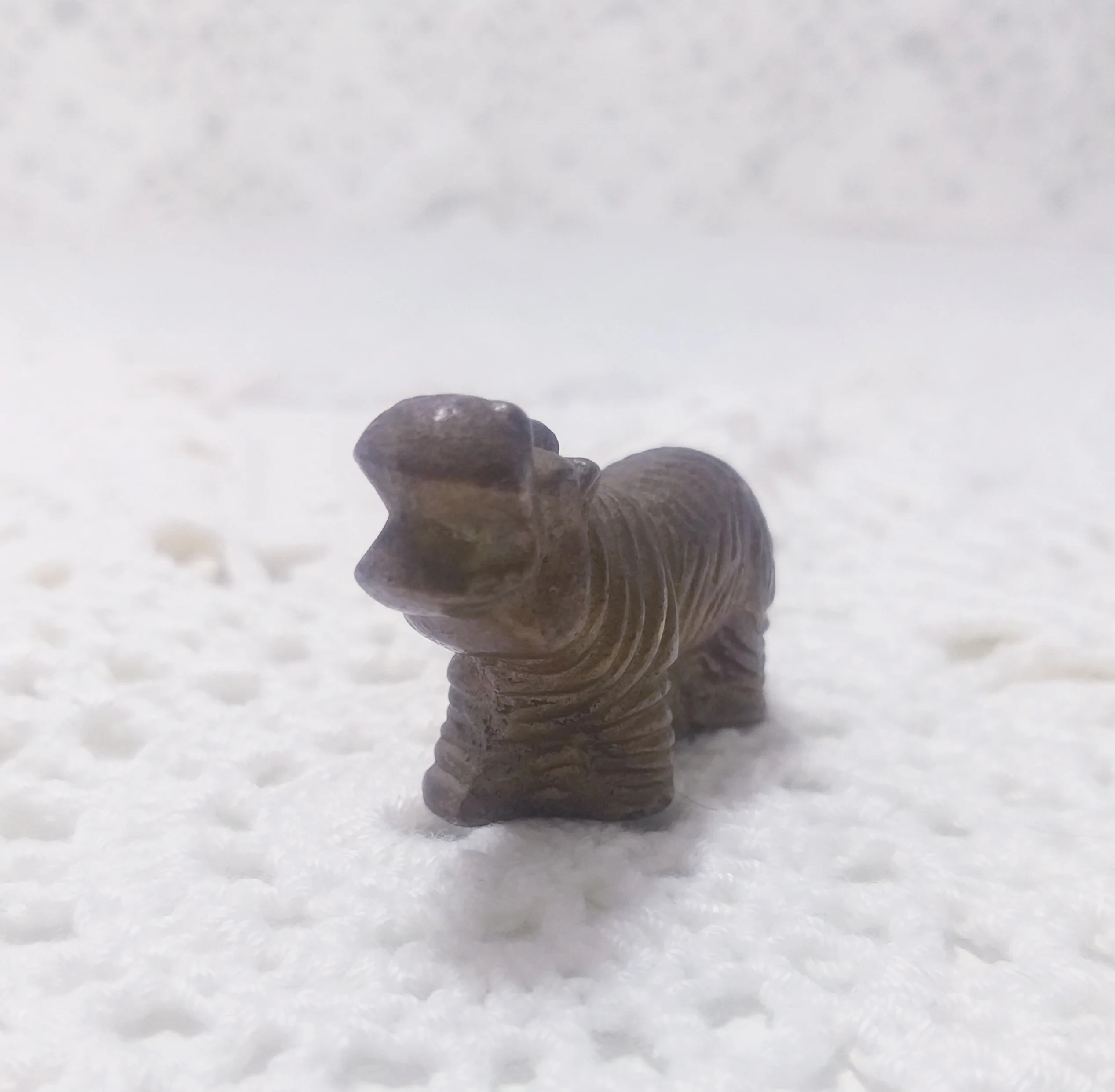 Collectable Printers Tray Miniature – Brass Hippopotamus - Image 2