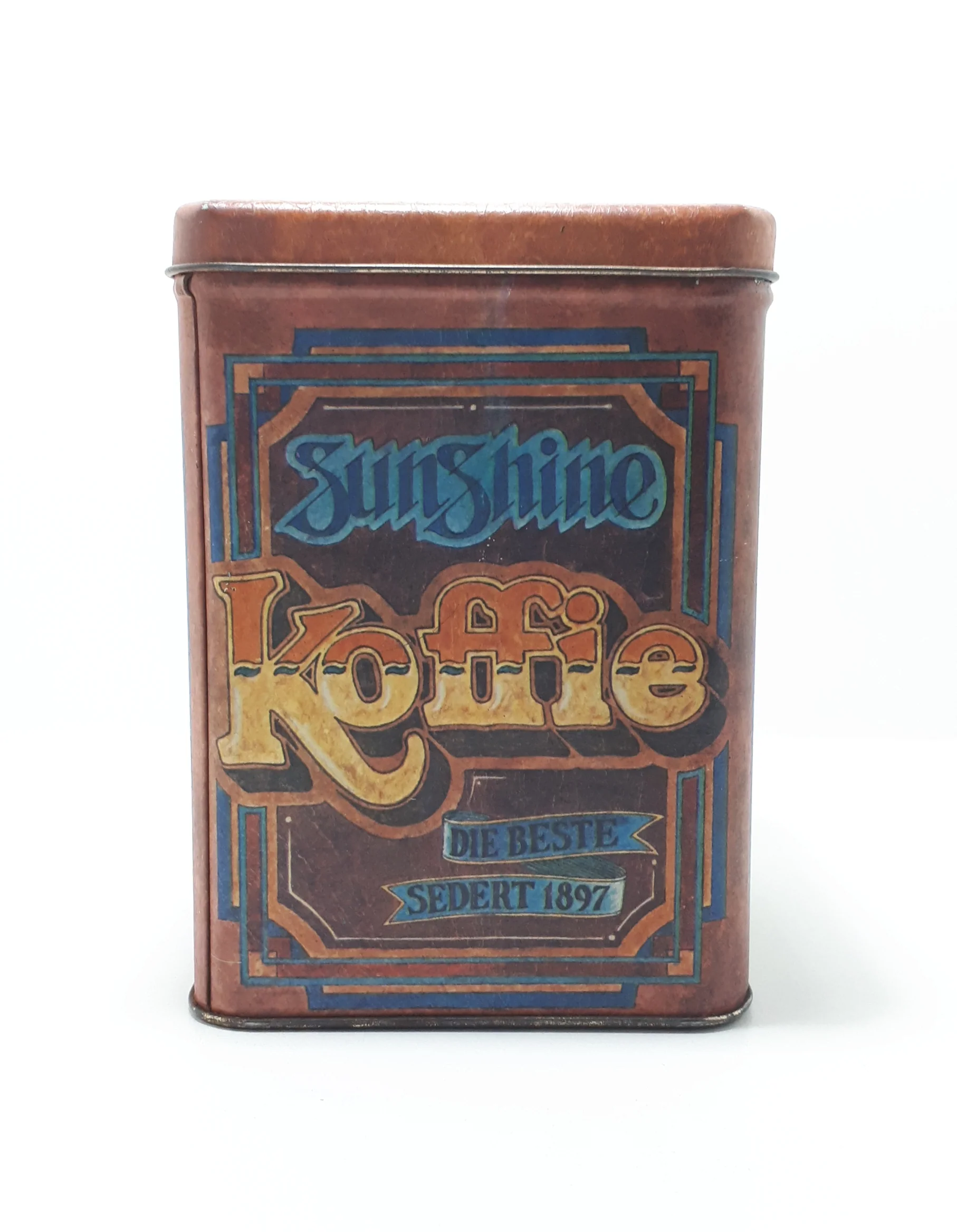 Collectable Vintage Snowflake Coffee Tin - Image 4