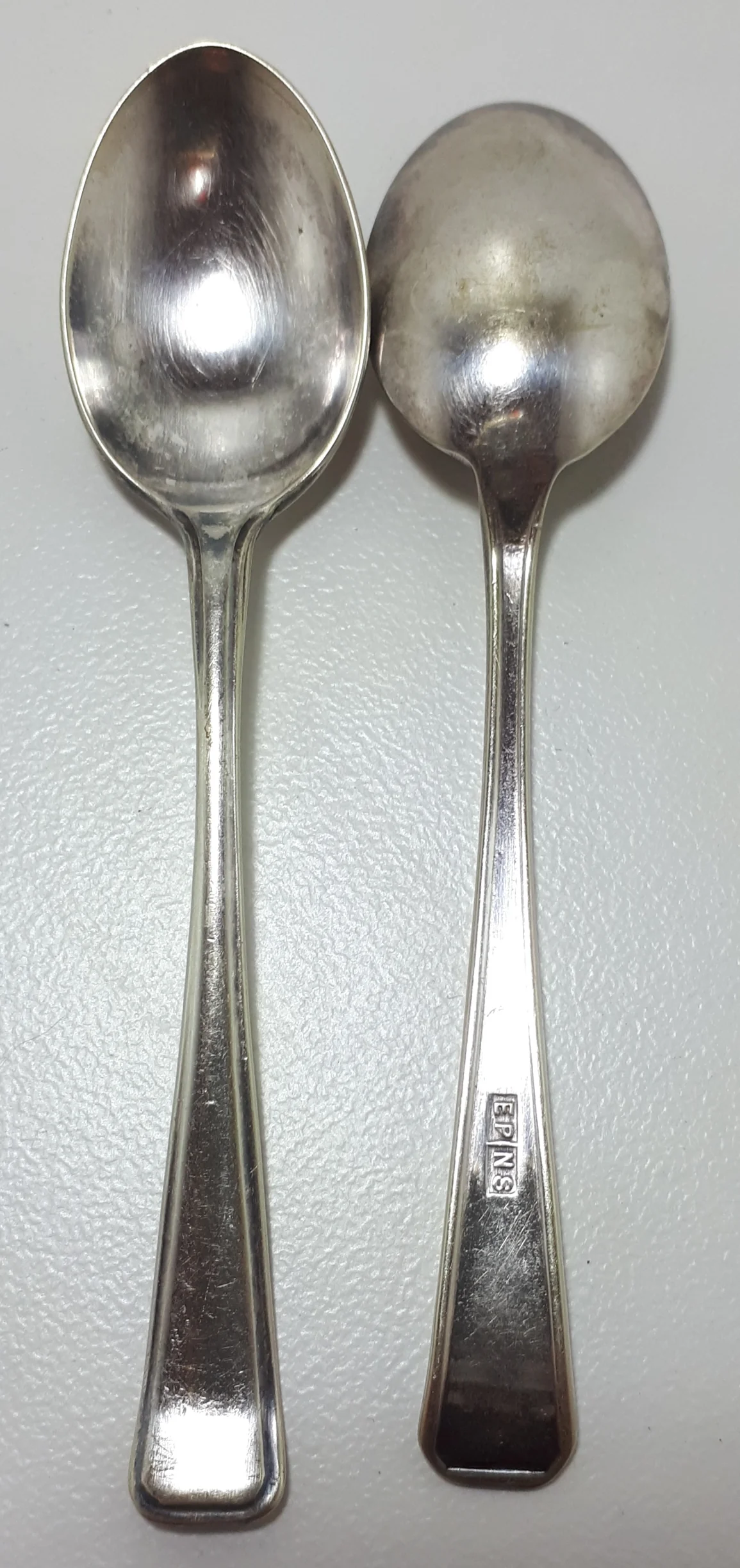 Complete Set Of 6 Silver Plated (EPNS) Sheffield Coffee Spoons - Somerset Handle Design - Image 4