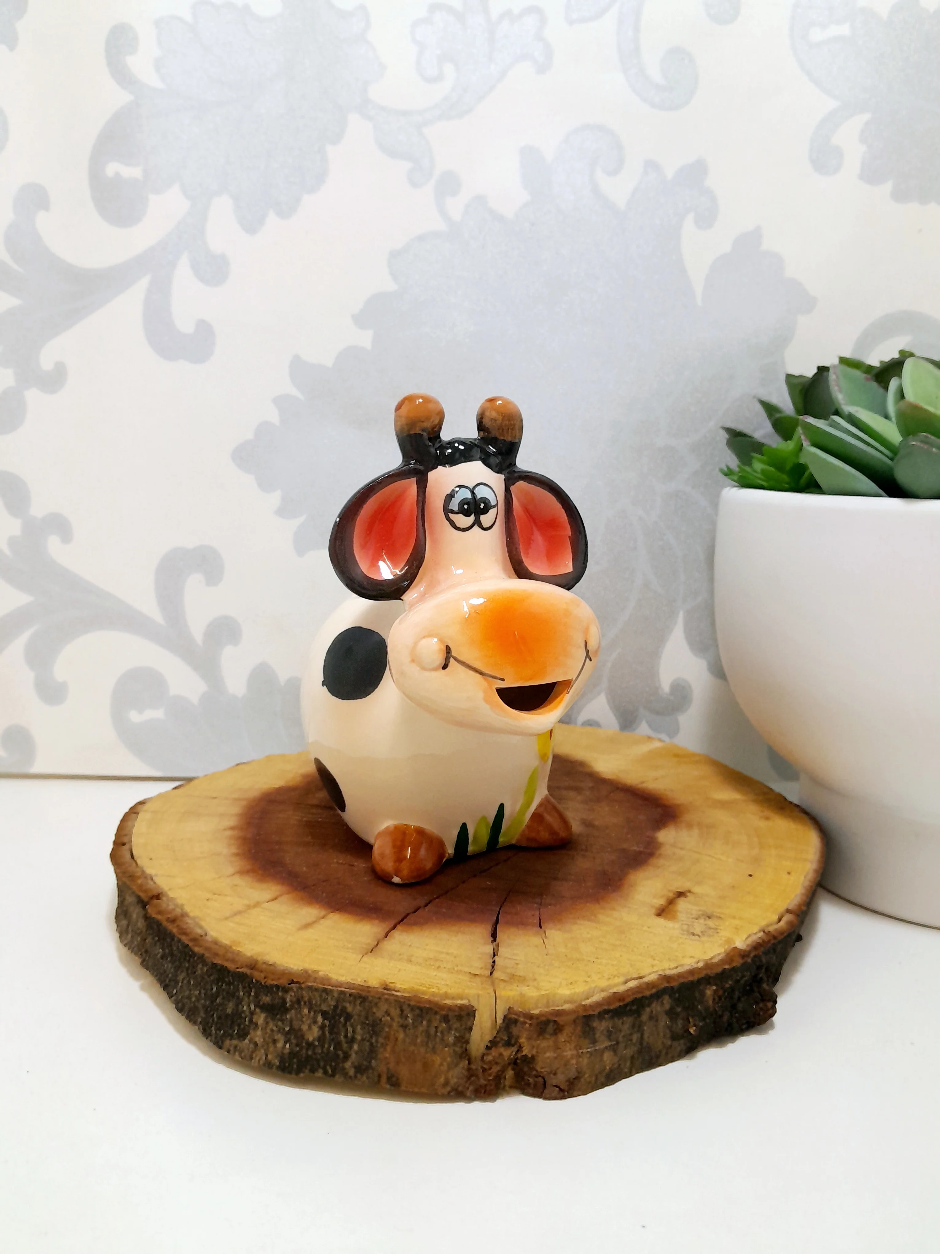 Cutest Porcelain Cow Milk Jug - Image 2