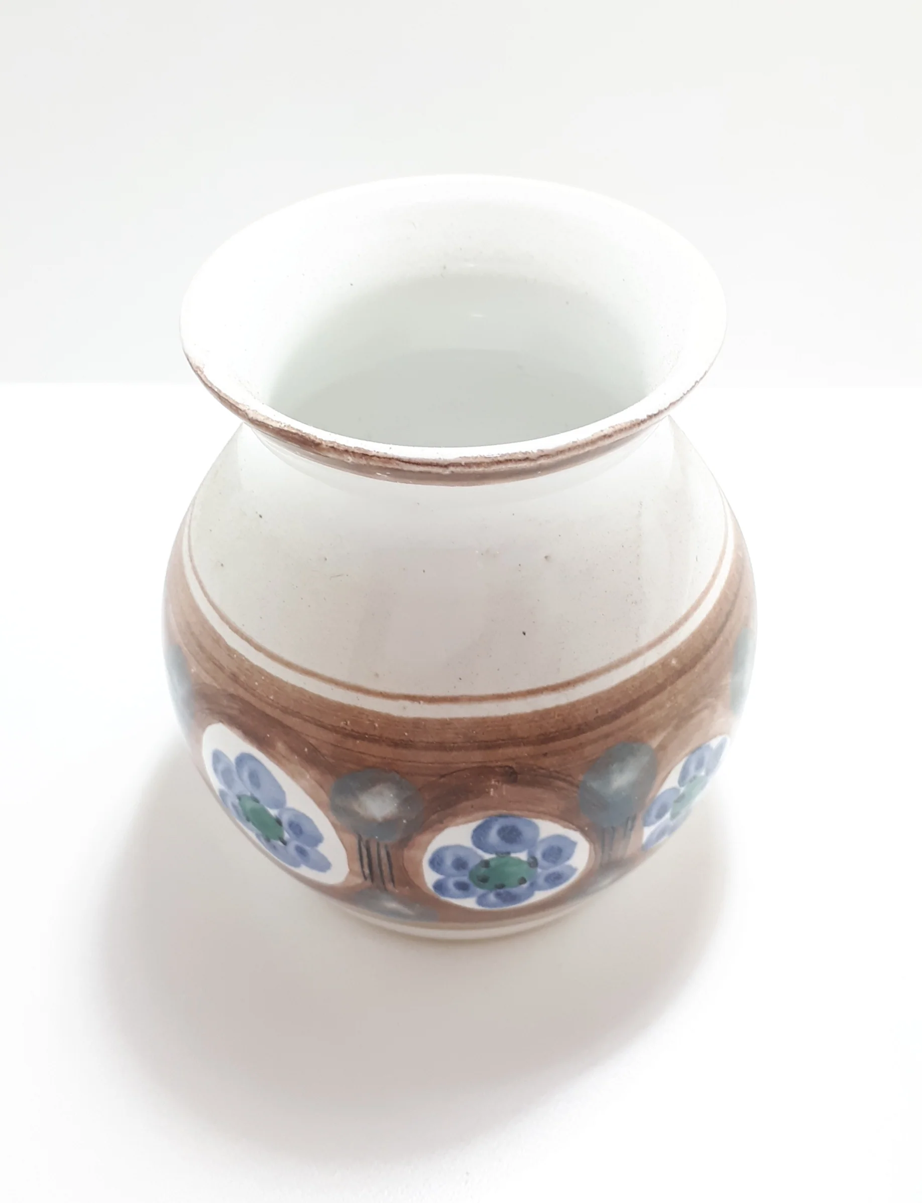 Hand Thrown & Hand Decorated (Underglaze) Studio Art Pottery Decorative Medium Sized Vase - Image 2