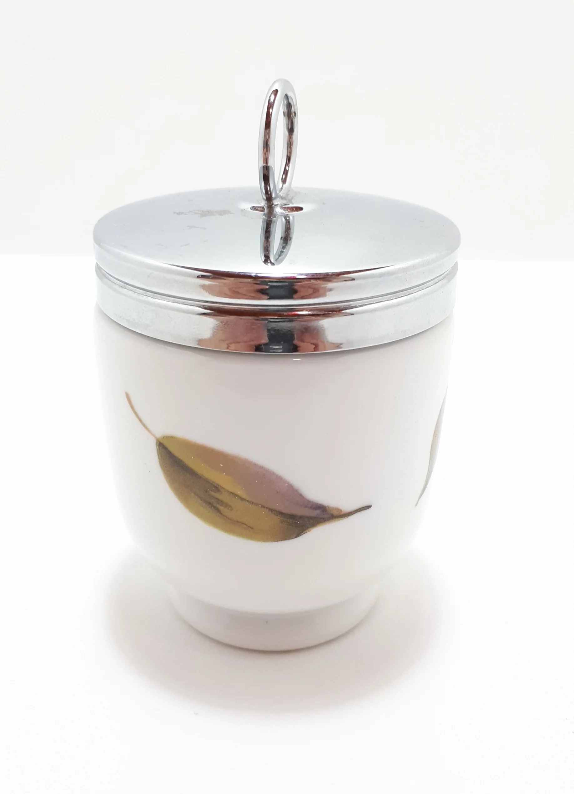 Highly Collectable Royal Worcester Fine porcelain Egg-Coddler: Evesham Pattern 47-9 - Image 3