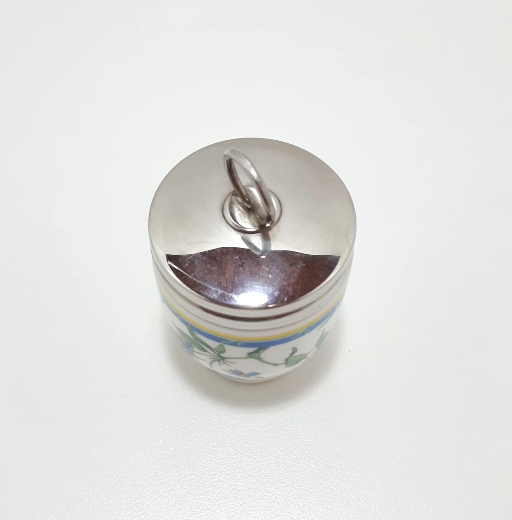 Highly Collectable Royal Worcester Fine Porcelain Egg-coddler: Pastorale Pattern 47-9 - Image 4