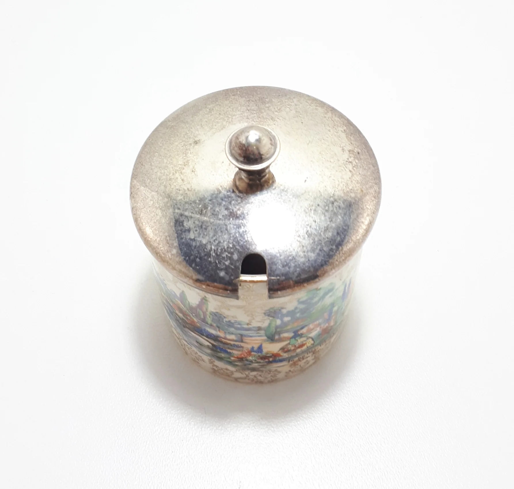 Lancaster & Sandland Ltd “In An Olde World Garden” Crinoline Lady Condiment/Jam Pot - Image 2