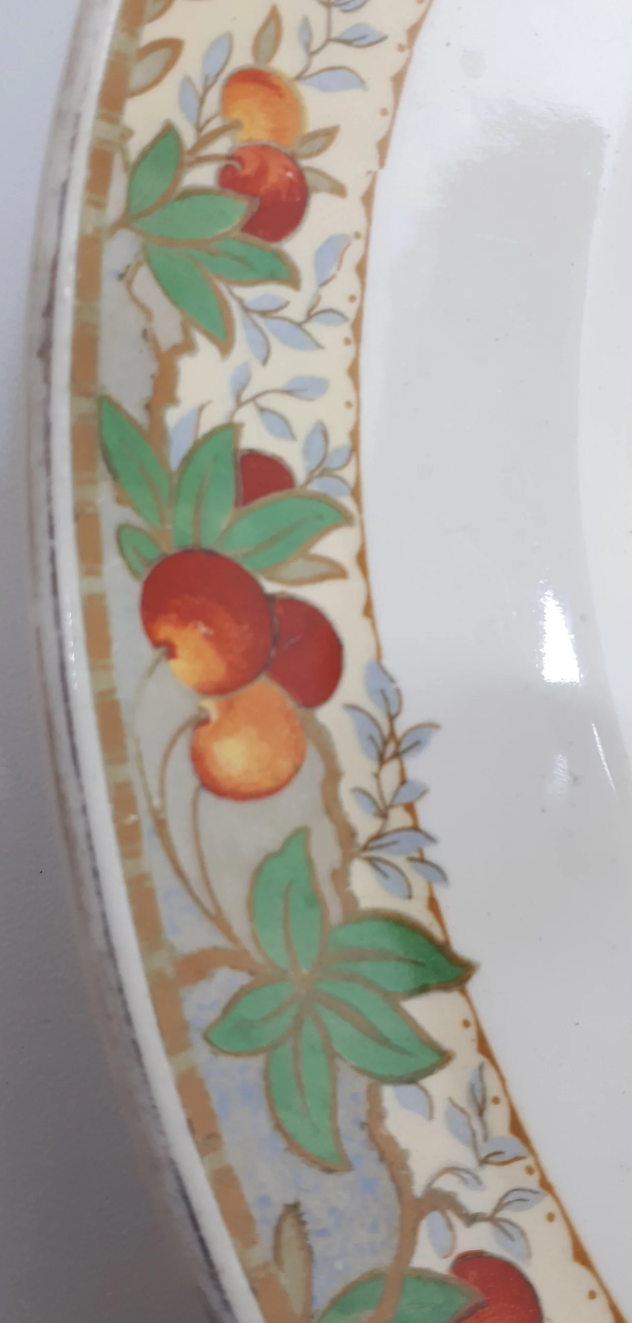 Large (Possibly Antique) 1912-1936 Keeling & Co. Ltd., Burslem, Losol Ware Porcelain Serving platter - Image 2