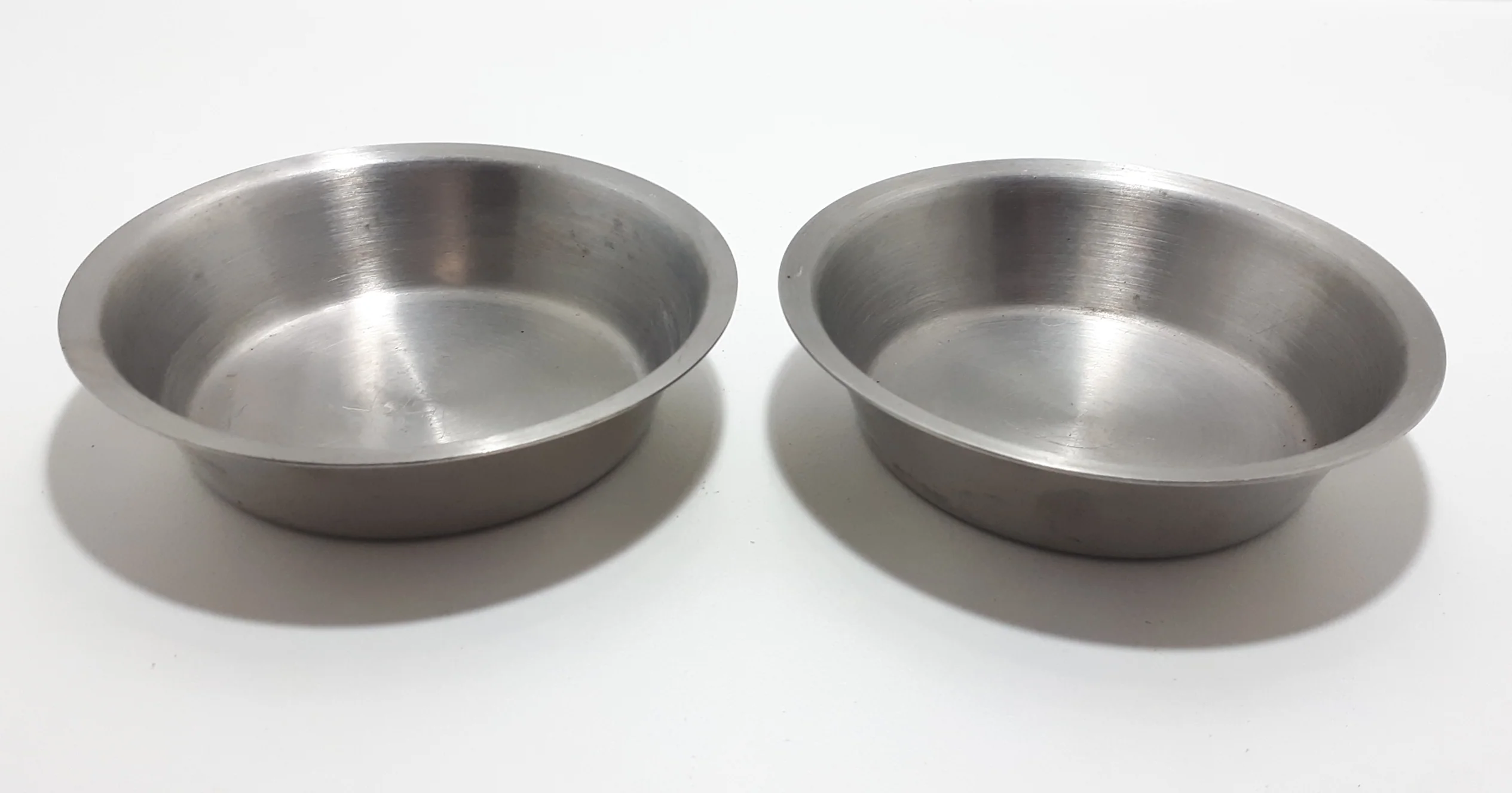 Pair Of Two Stainless Steel Food Prep / Spice Bowls - Image 2