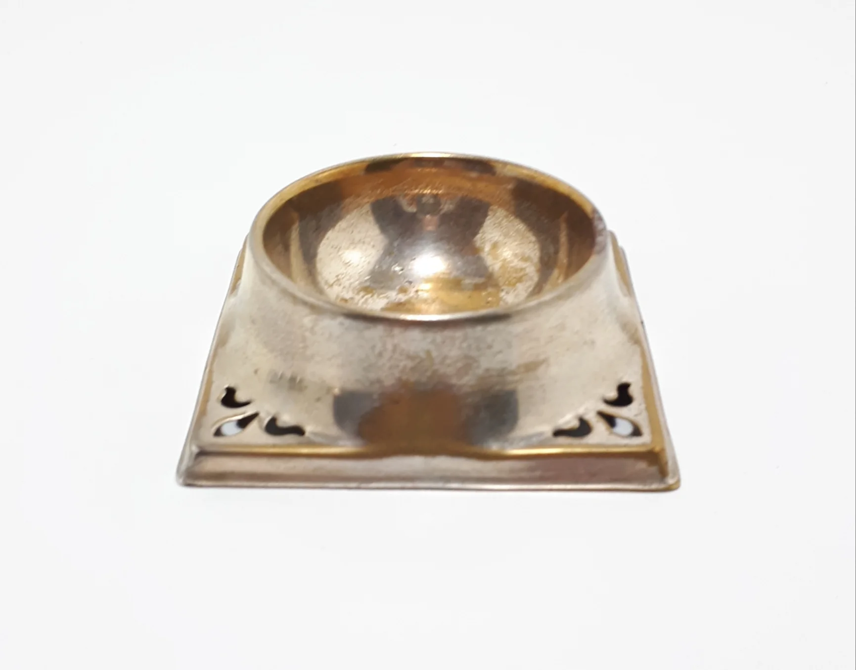 Pierced Silver Plated Tea Strainer Stand
