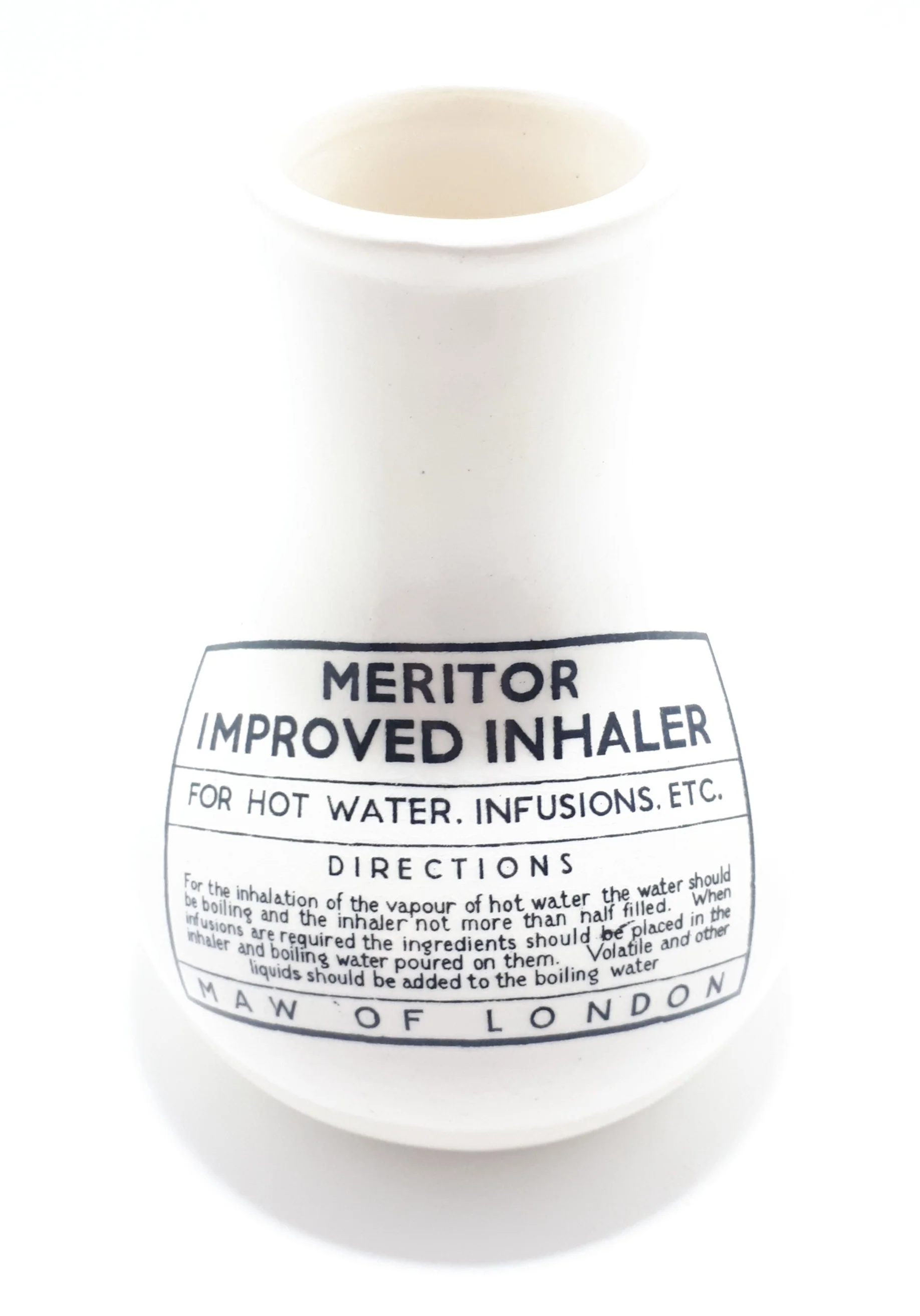 Rare Antique Ceramic Meritor Improved Inhaler By MAW Of London (Solomon Maw – Surgeons Instrument Maker) - Image 3