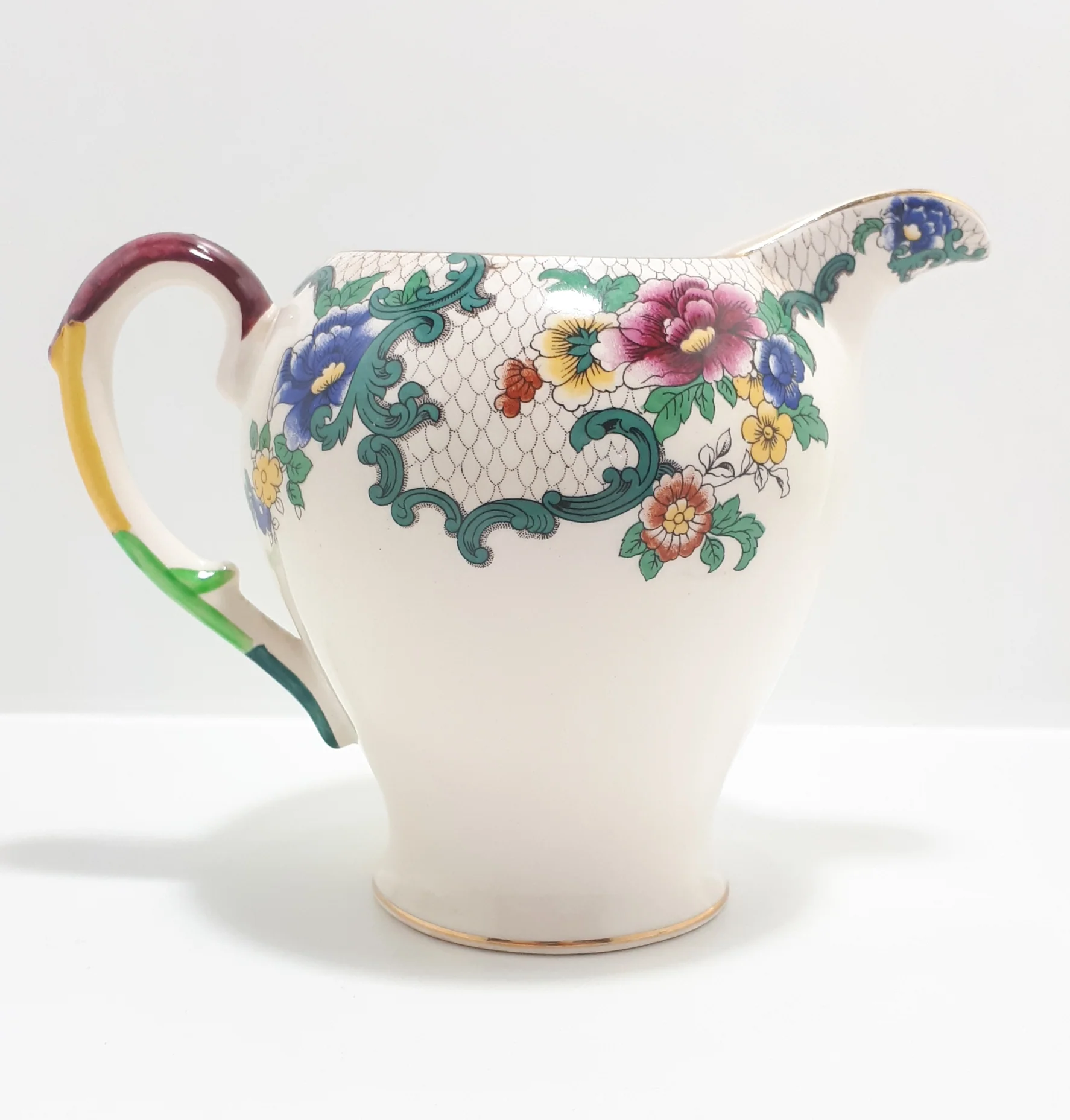 Royal Cauldon Victoria Pattern Porcelain Jug - Medium - Image 2