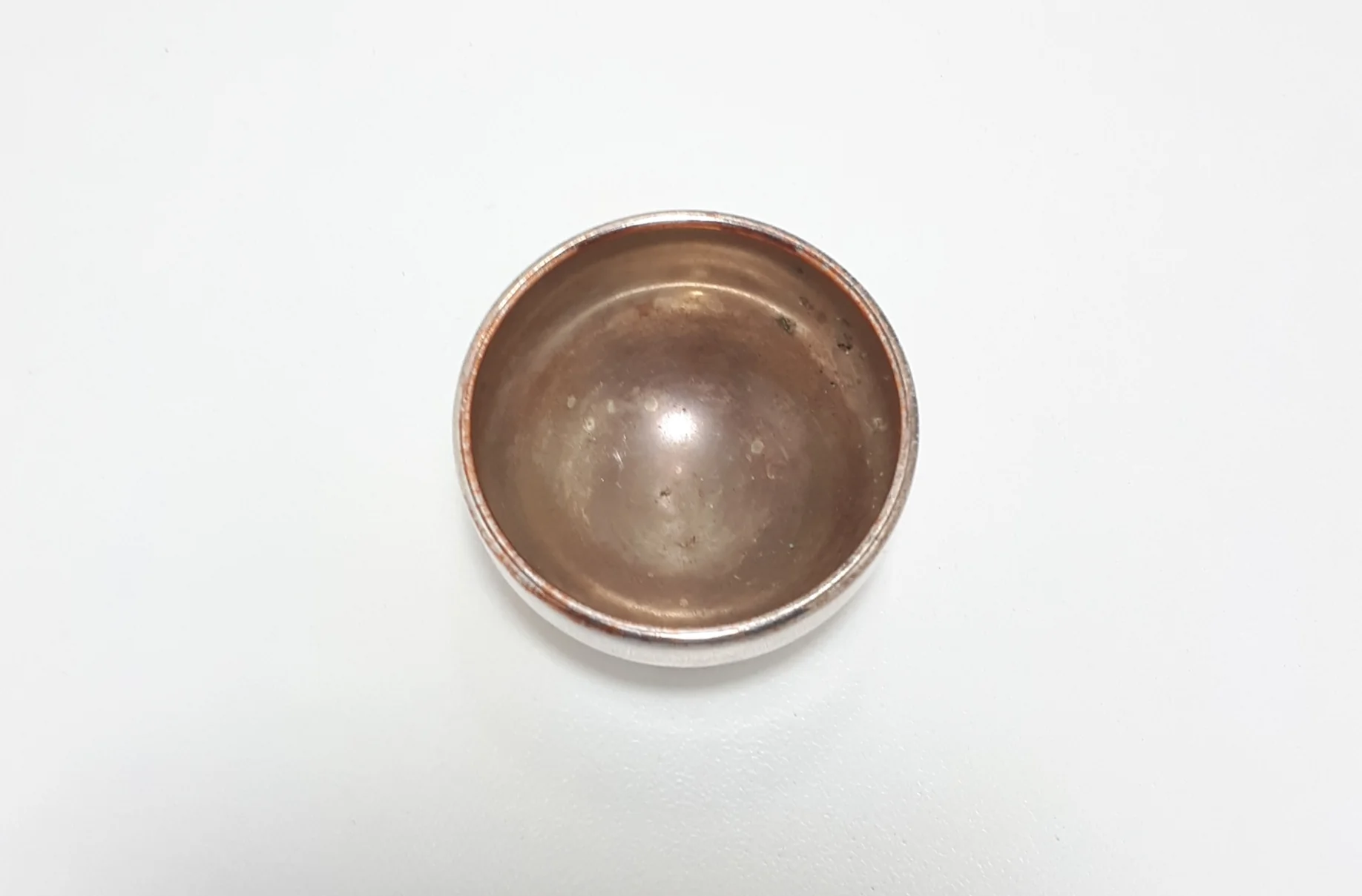 Small Silver Plated (Silver Plate On Copper) Open Salt Cellar - Image 3