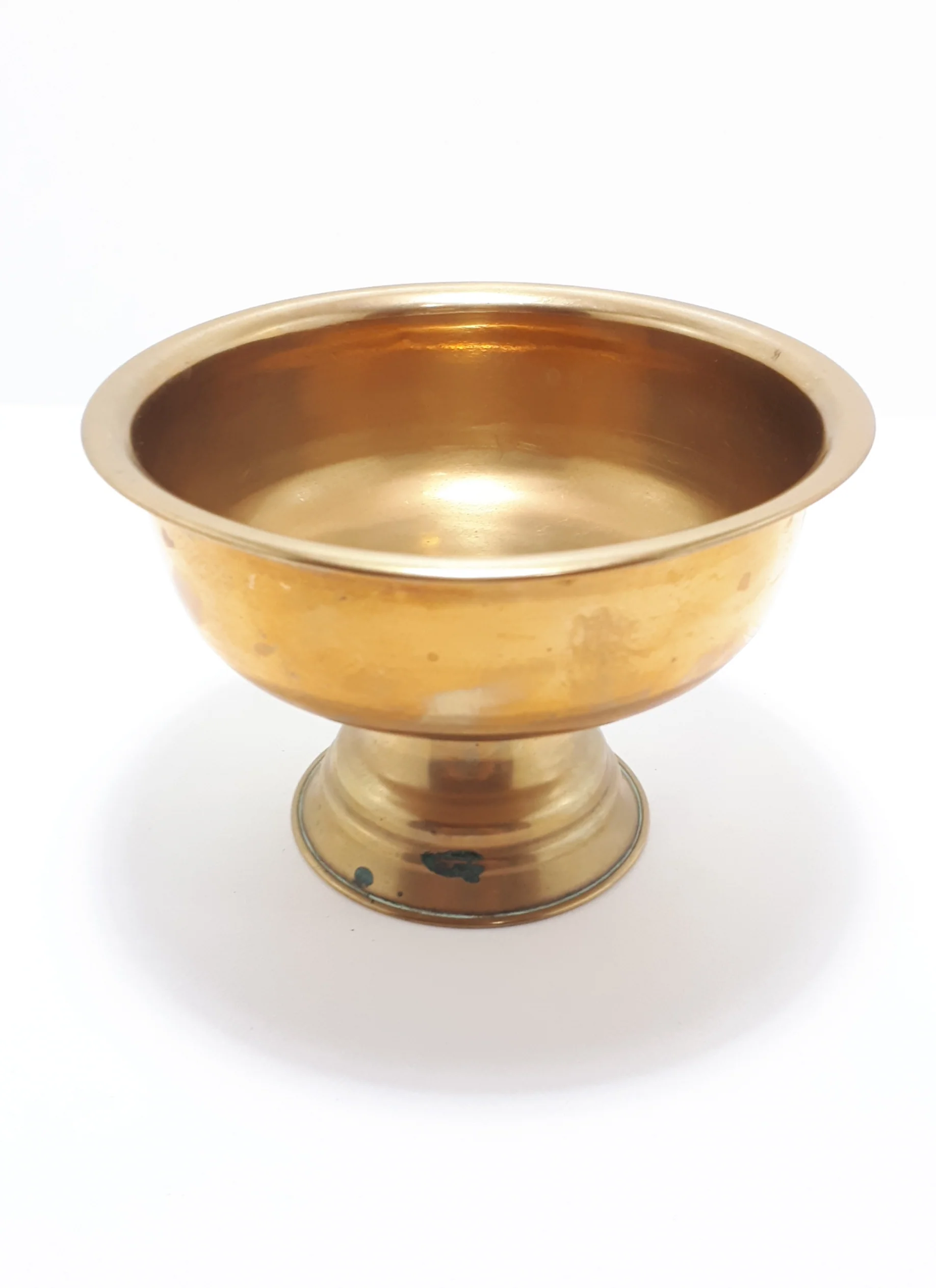Solid Brass Pedestal Bowl - Image 2