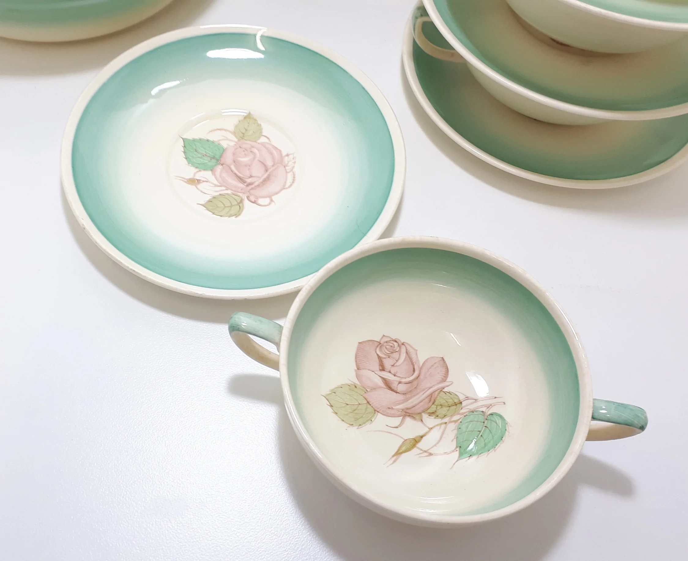 Susie Cooper Soup Set – Patricia Rose Pattern - Image 9