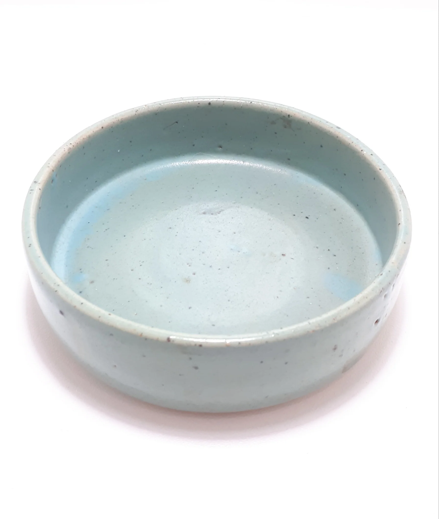 Turkish Blue Glaze Studio Pottery Stoneware Bowl - Image 2