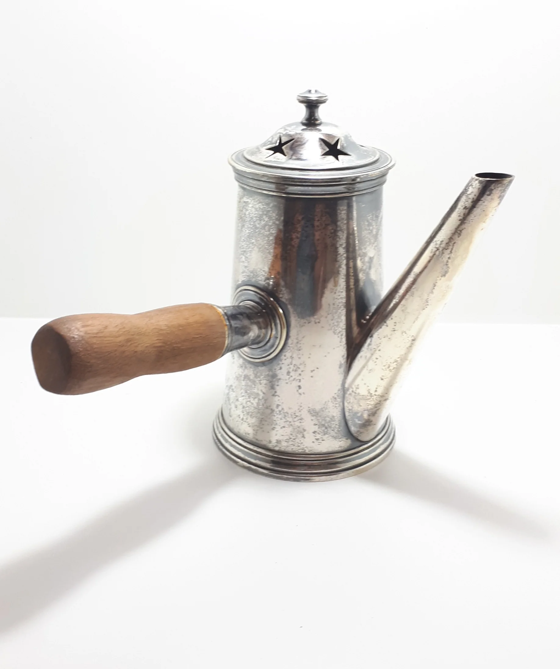 Very Rare 1920’s – 1930’s Silver Plated Hot Water / Coffee Pot With Wood Handle - Image 4