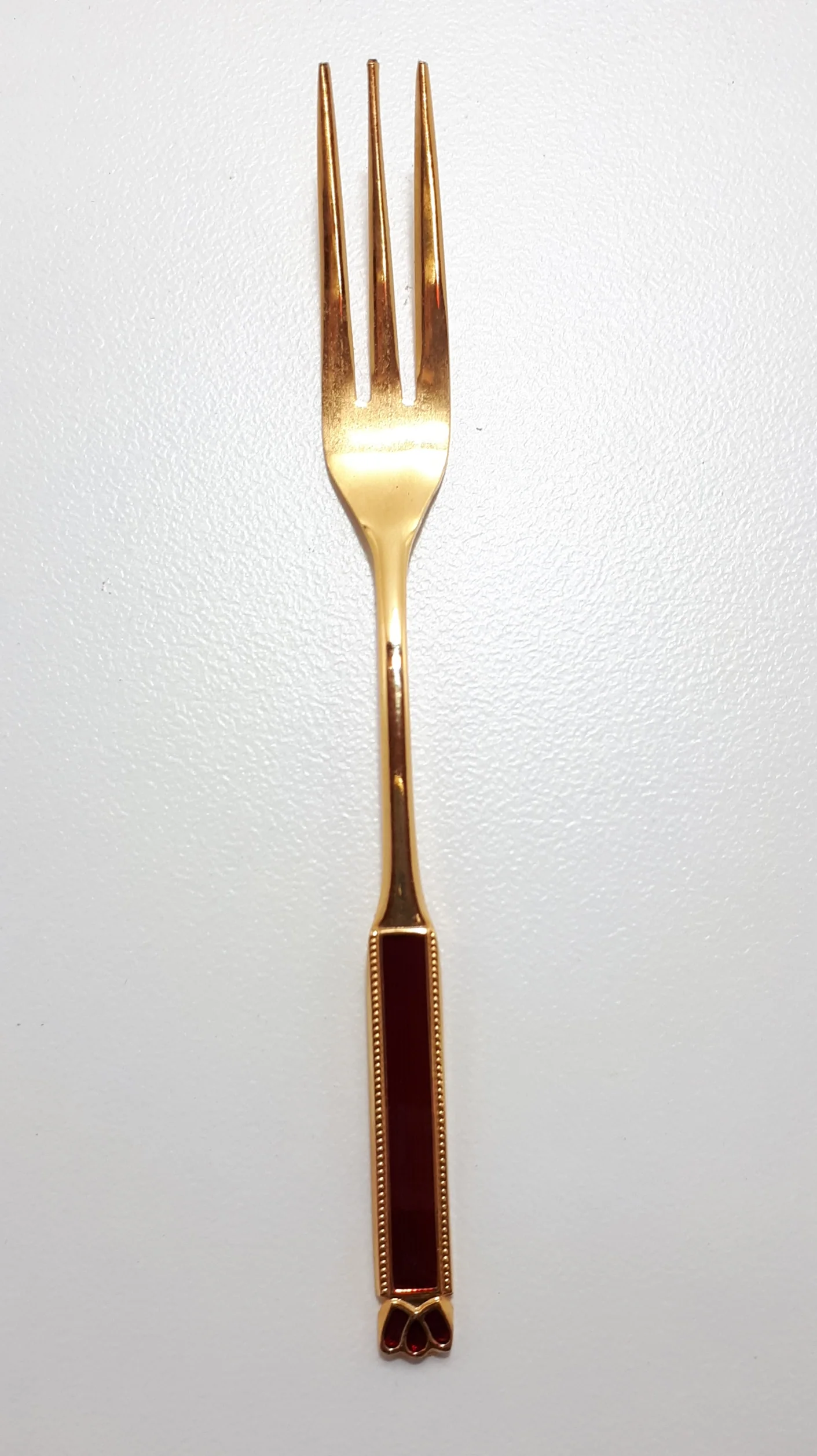 Viners Quality Stainless Steel 24 Ct Gold Plated Unused Set Of 6 Cake Forks - Eetrite - Image 4