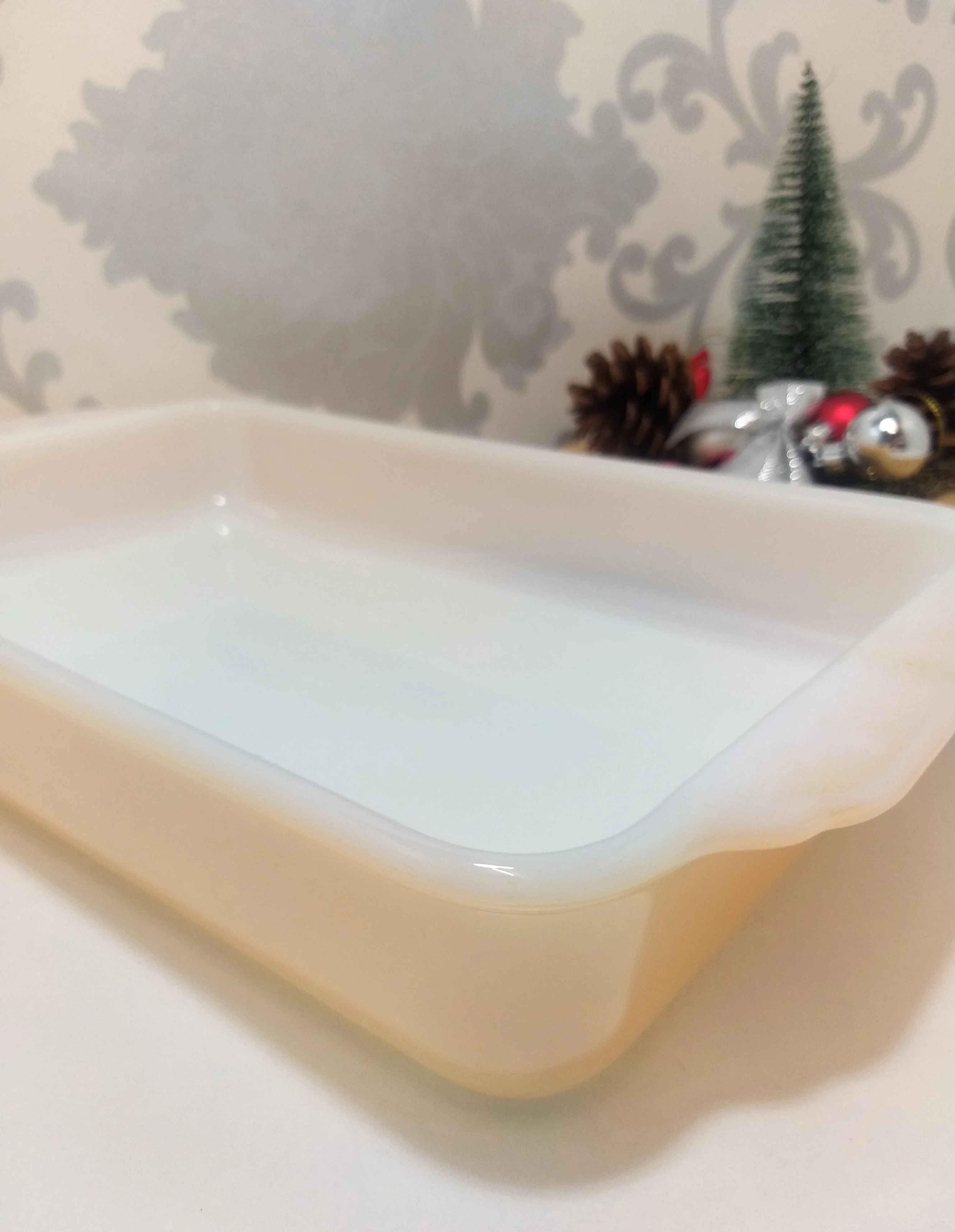 Vintage Anchor Hocking Fire King Peach Lustre Rectangular Casserole - Image 4