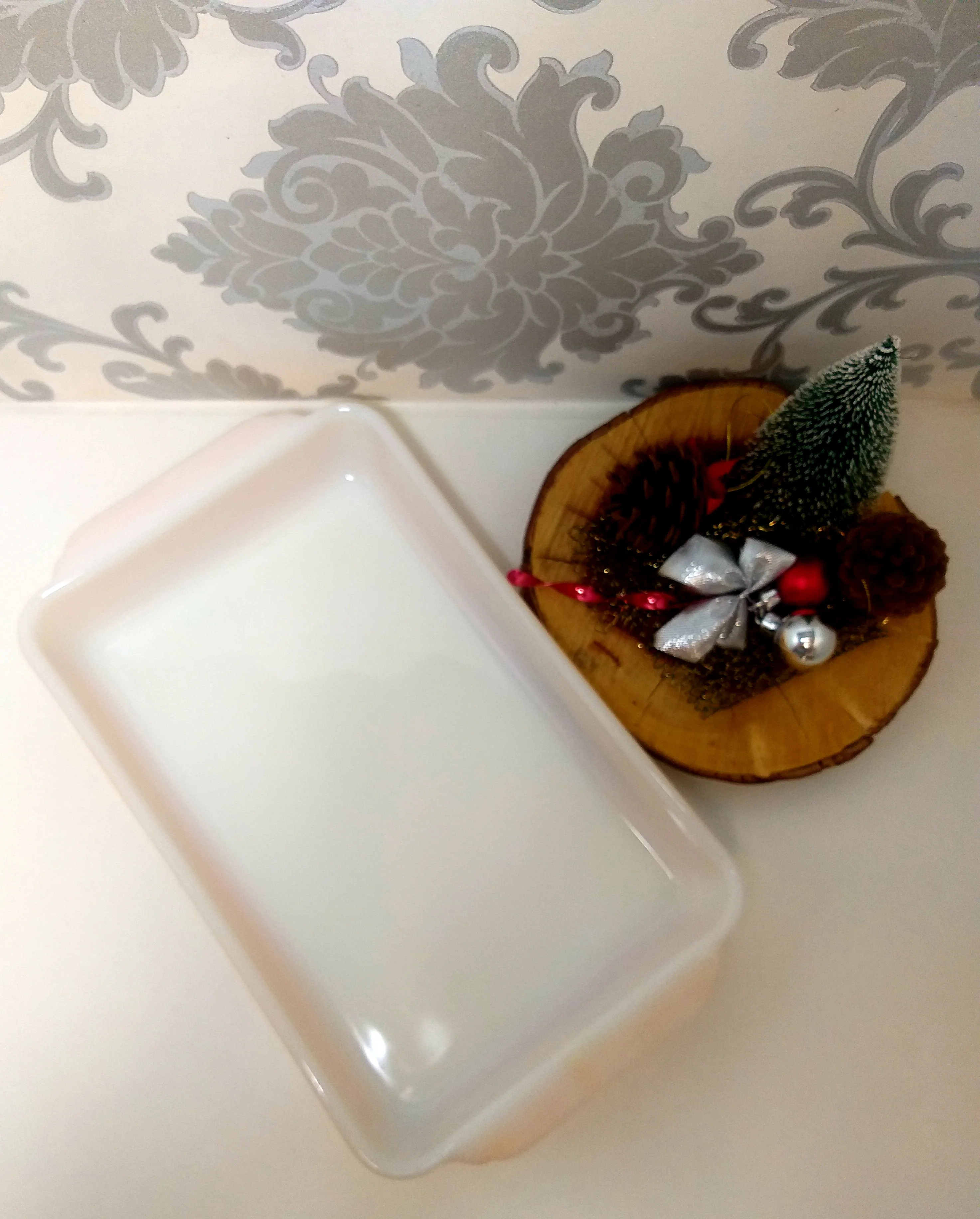 Vintage Anchor Hocking Fire King Peach Lustre Rectangular Casserole - Image 5