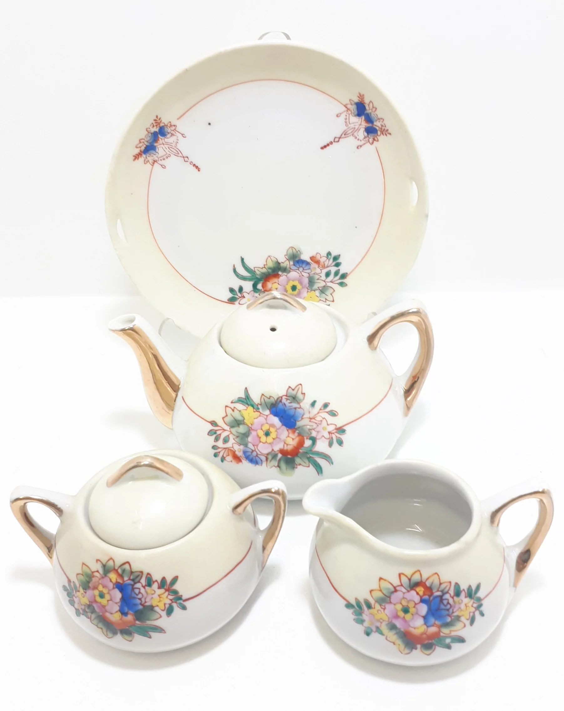 Vintage Children’s Fine Porcelain Tea Set - Image 4
