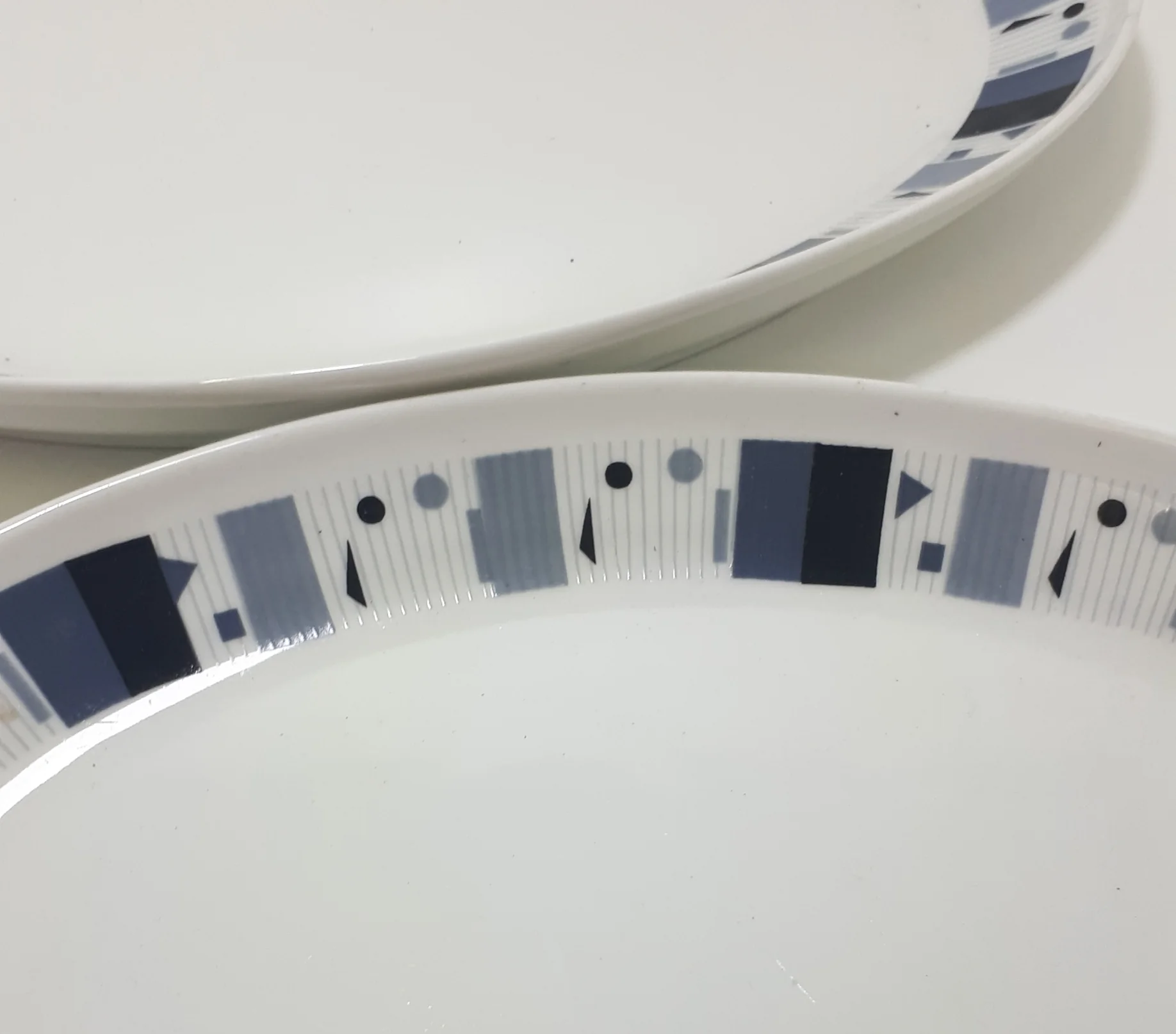 Vintage Constantia Modernist Patterned Porcelain Serving Platter Set - Image 5