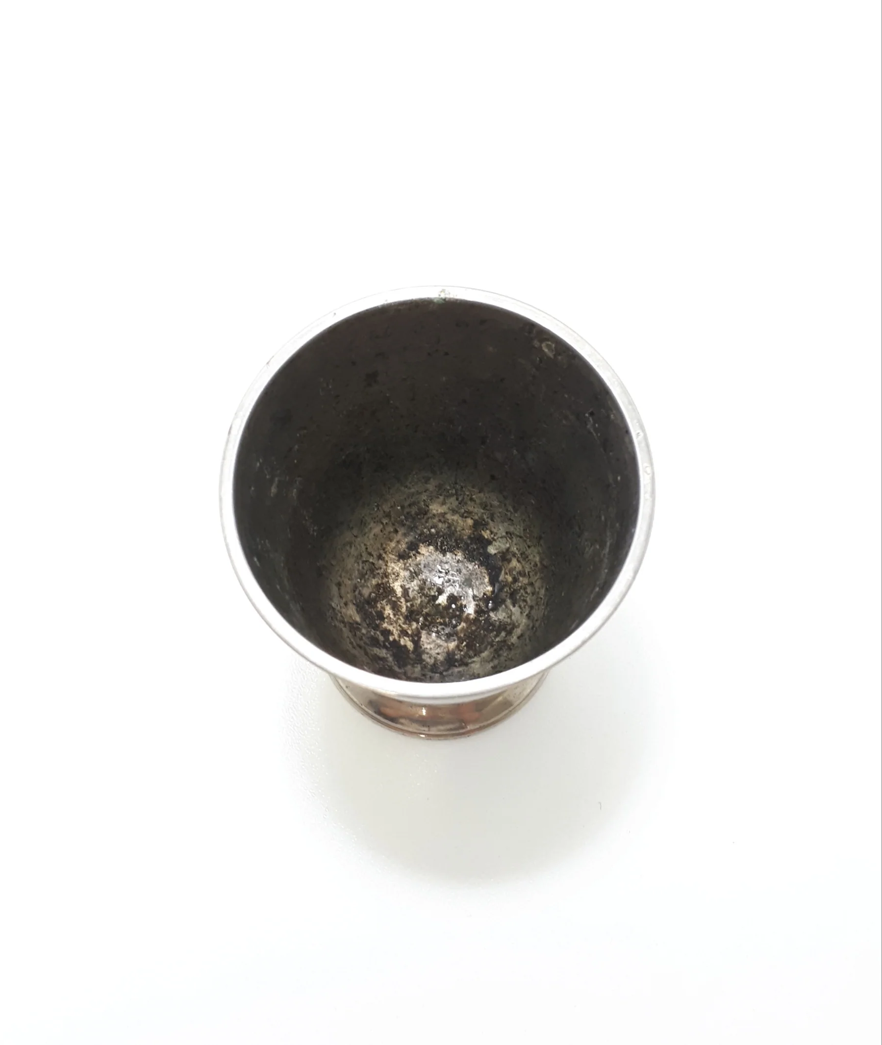 Vintage Heavy Silver Plated Vase – Beaker Shape - Image 3