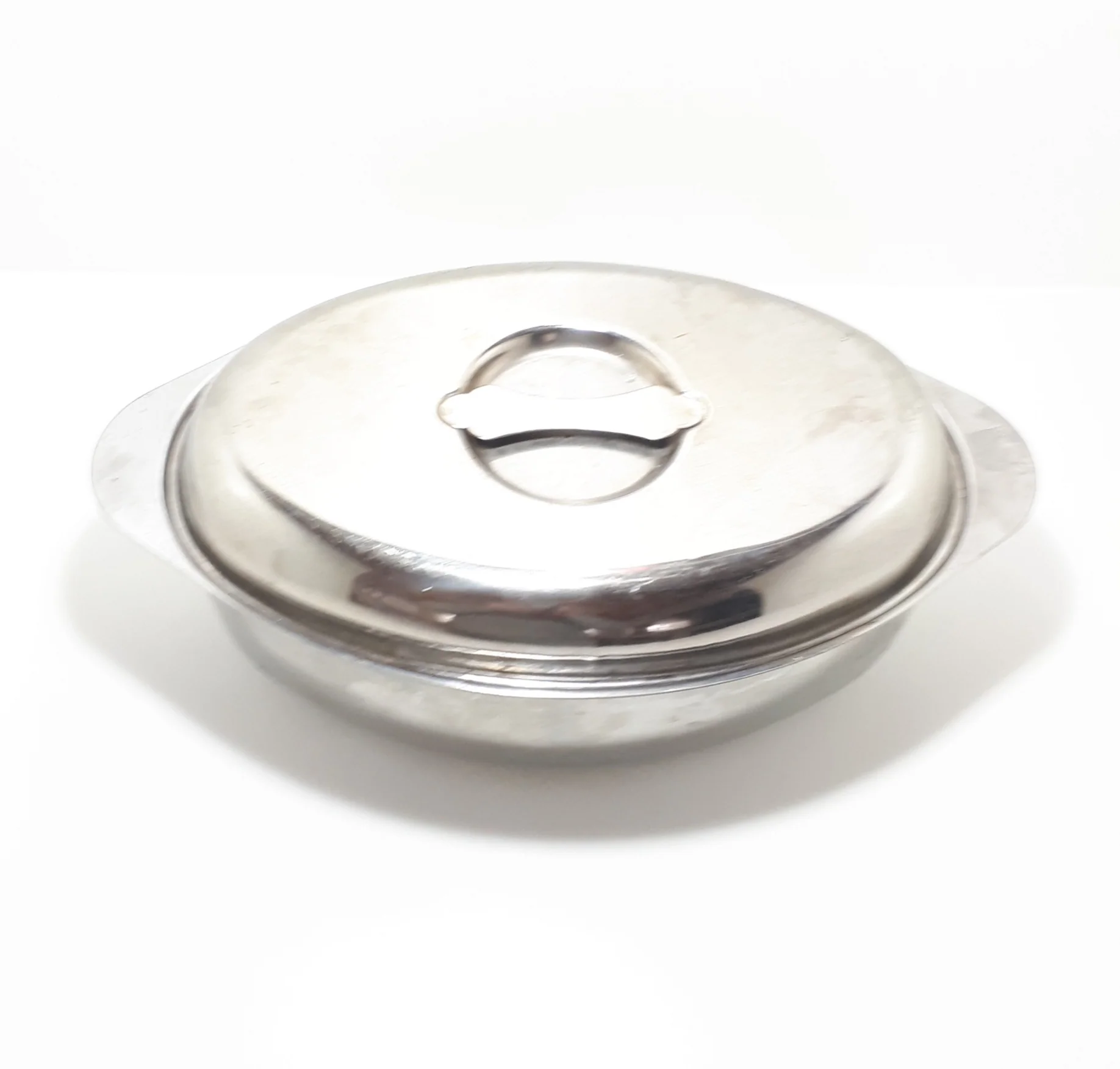 Vintage Oval Shaped Stainless Steel Deep Ovenware Roasting Pan - Image 2