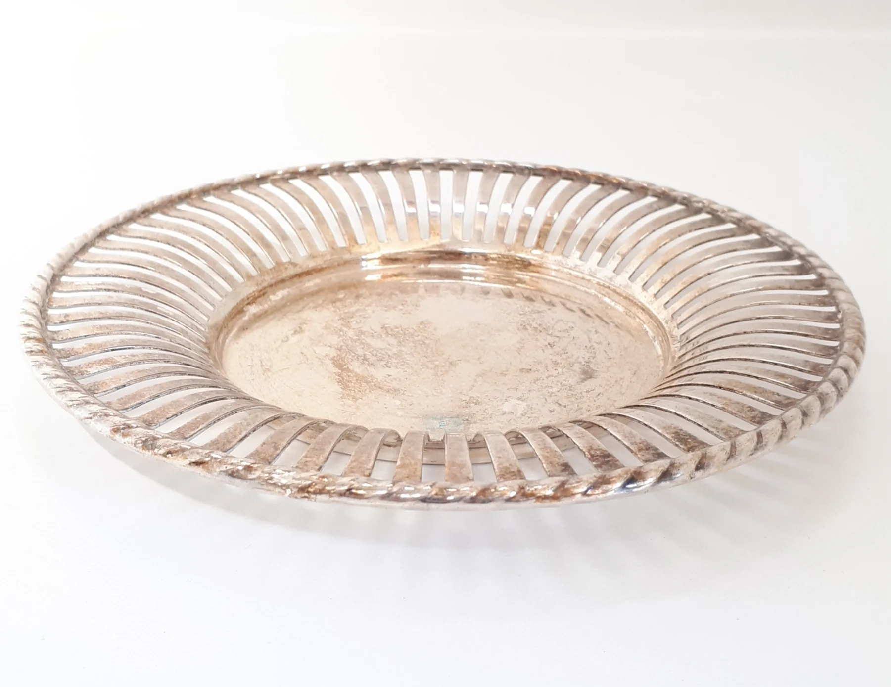 Vintage Silver Plated Bottle Coaster - Image 4