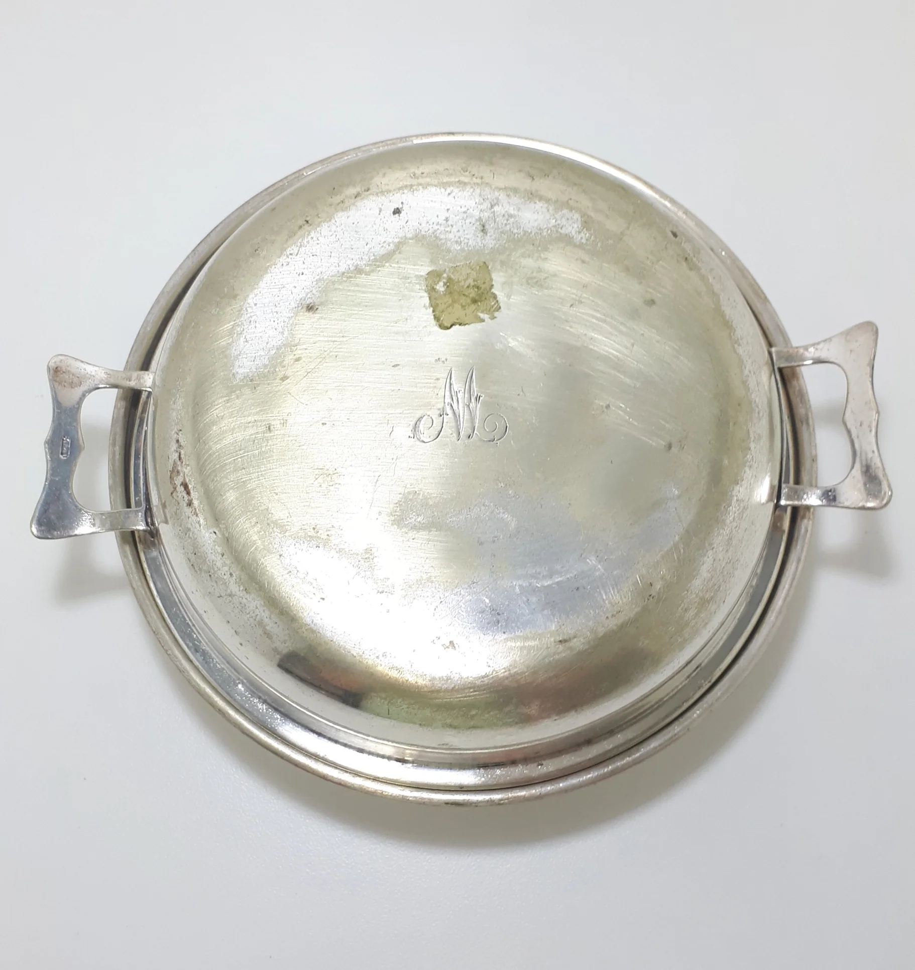 Vintage Silver Plated Serving Dish With Original Lid & Removable 3-Way Divider - Image 3
