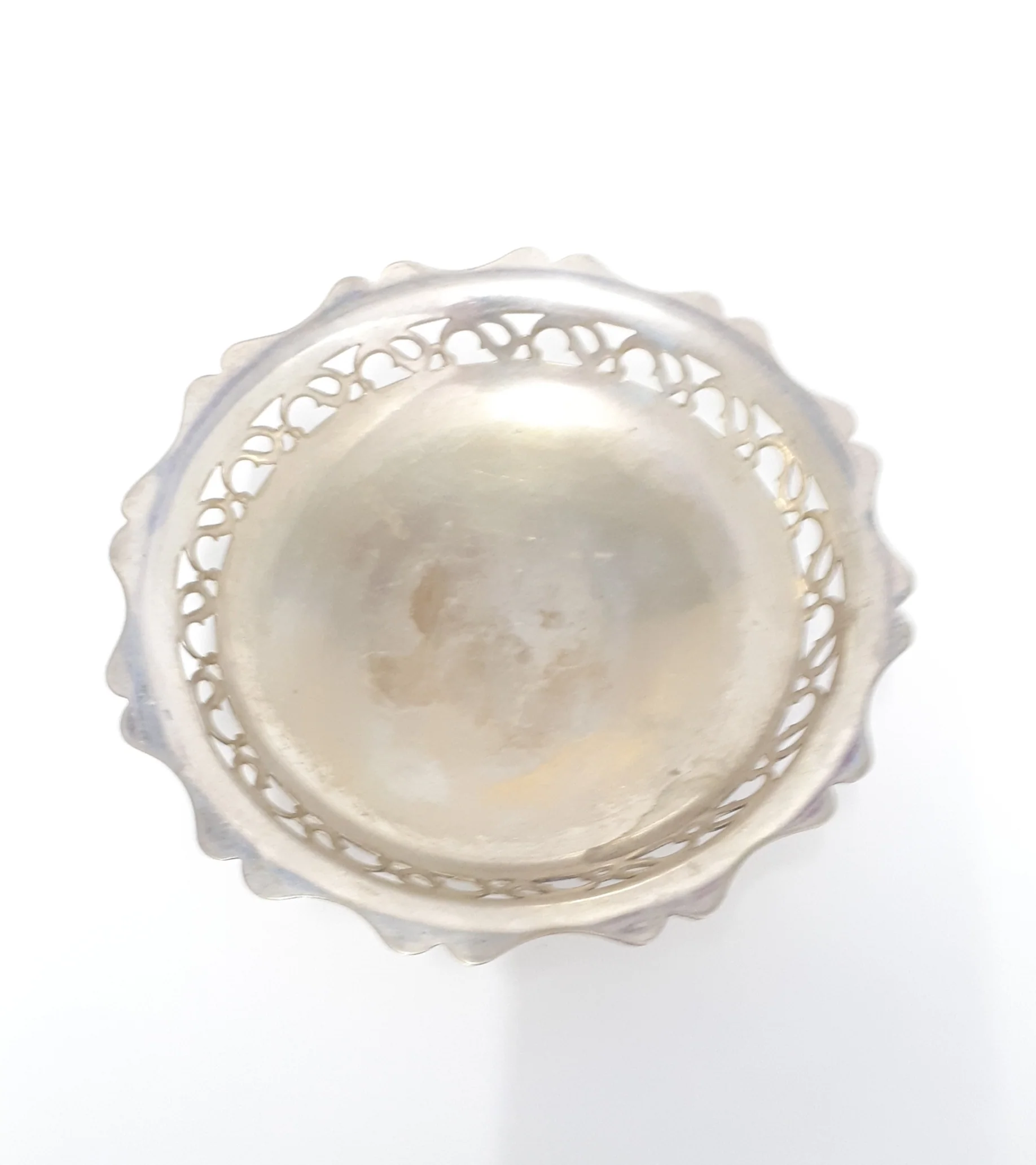 Vintage Silver Plated Sweets / Bonbon Pedestal Bowl - Image 4