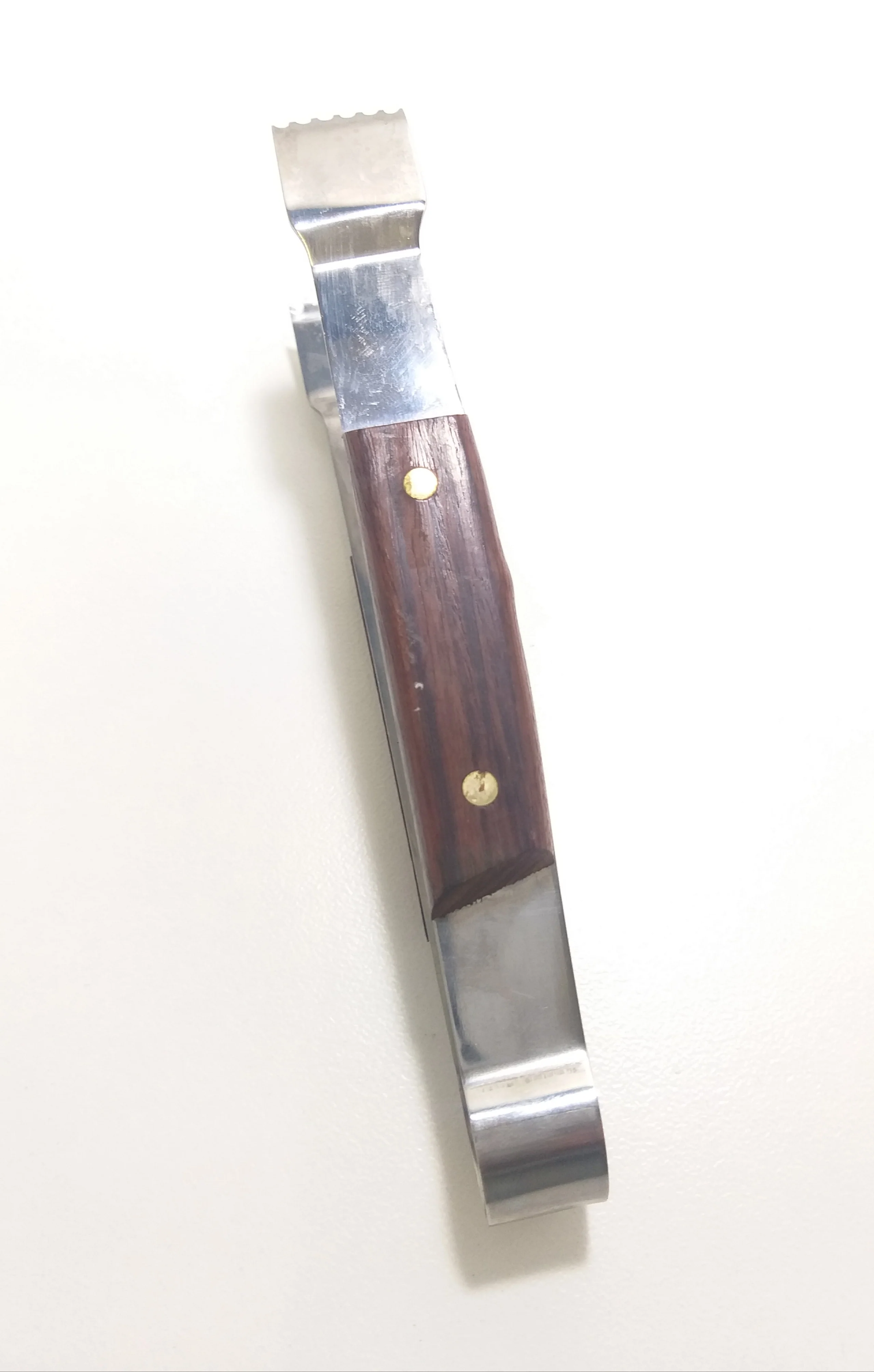 Vintage Stainless Steel Ice Tong With Wood Handle Inserts & Boxed - Image 3