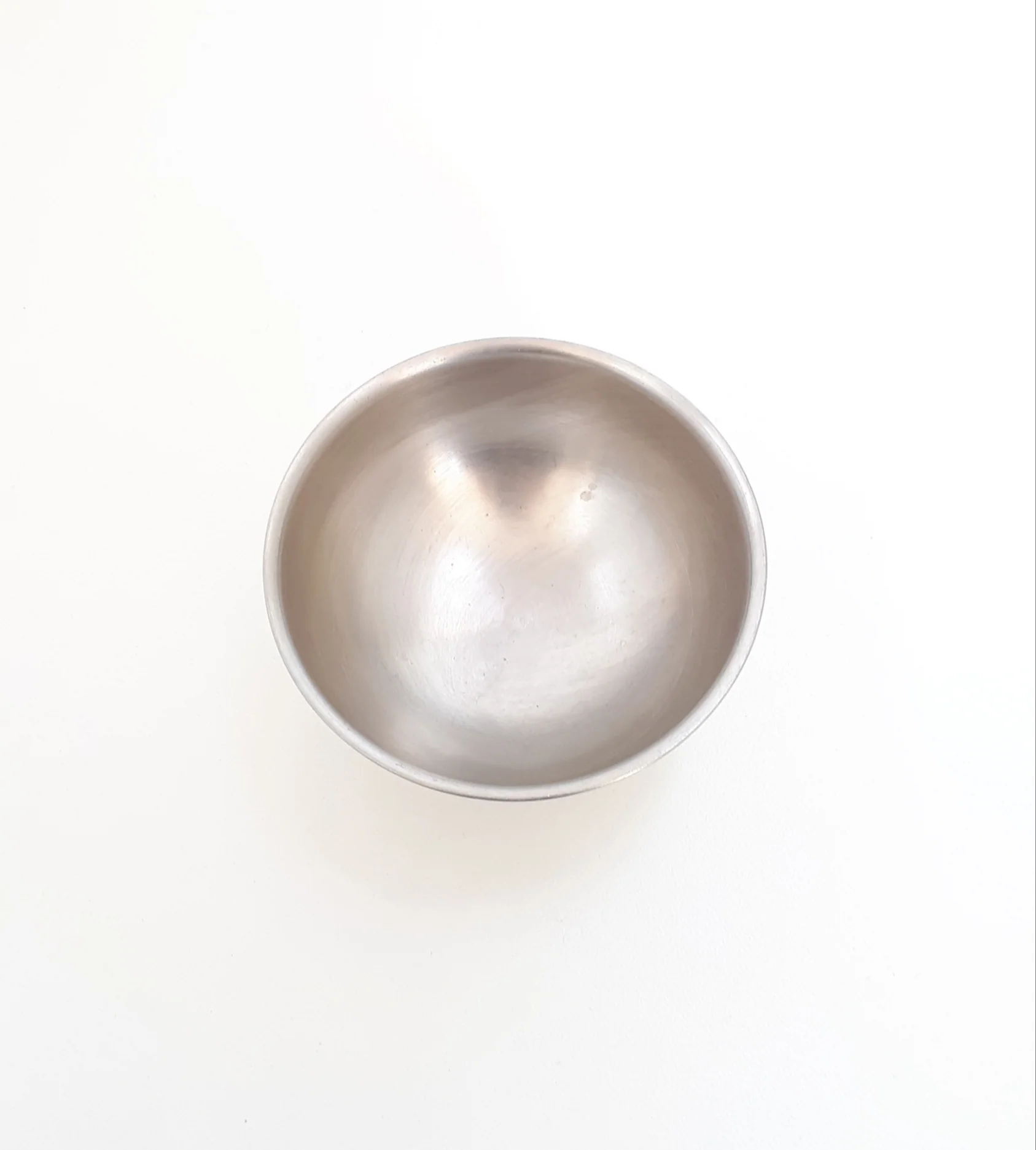 Vintage Stainless Steel Pedestal Bowl - Image 3