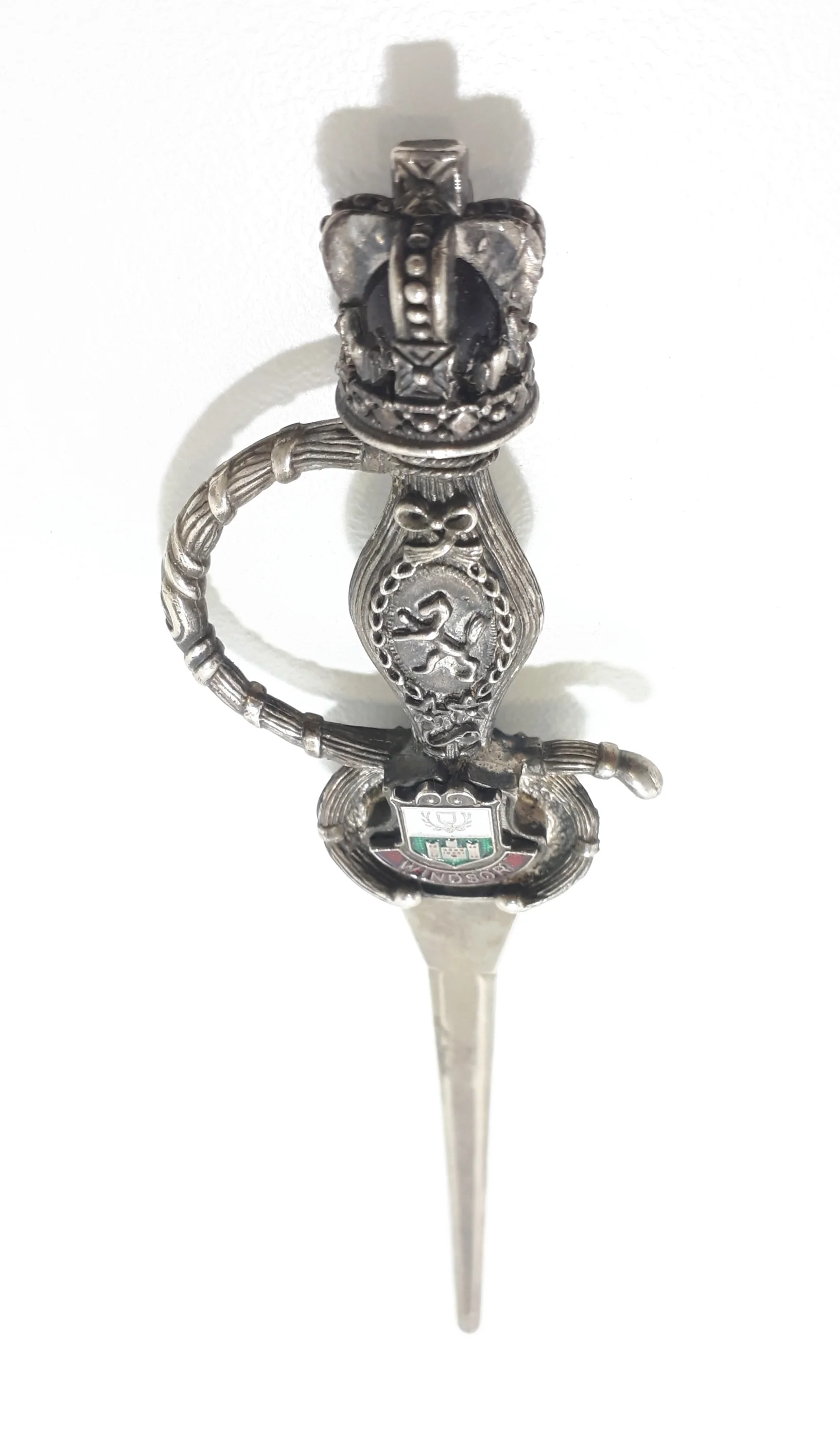 Windsor Souvenir Sword Letter Opener With Genuine Leather Sheath - Image 5